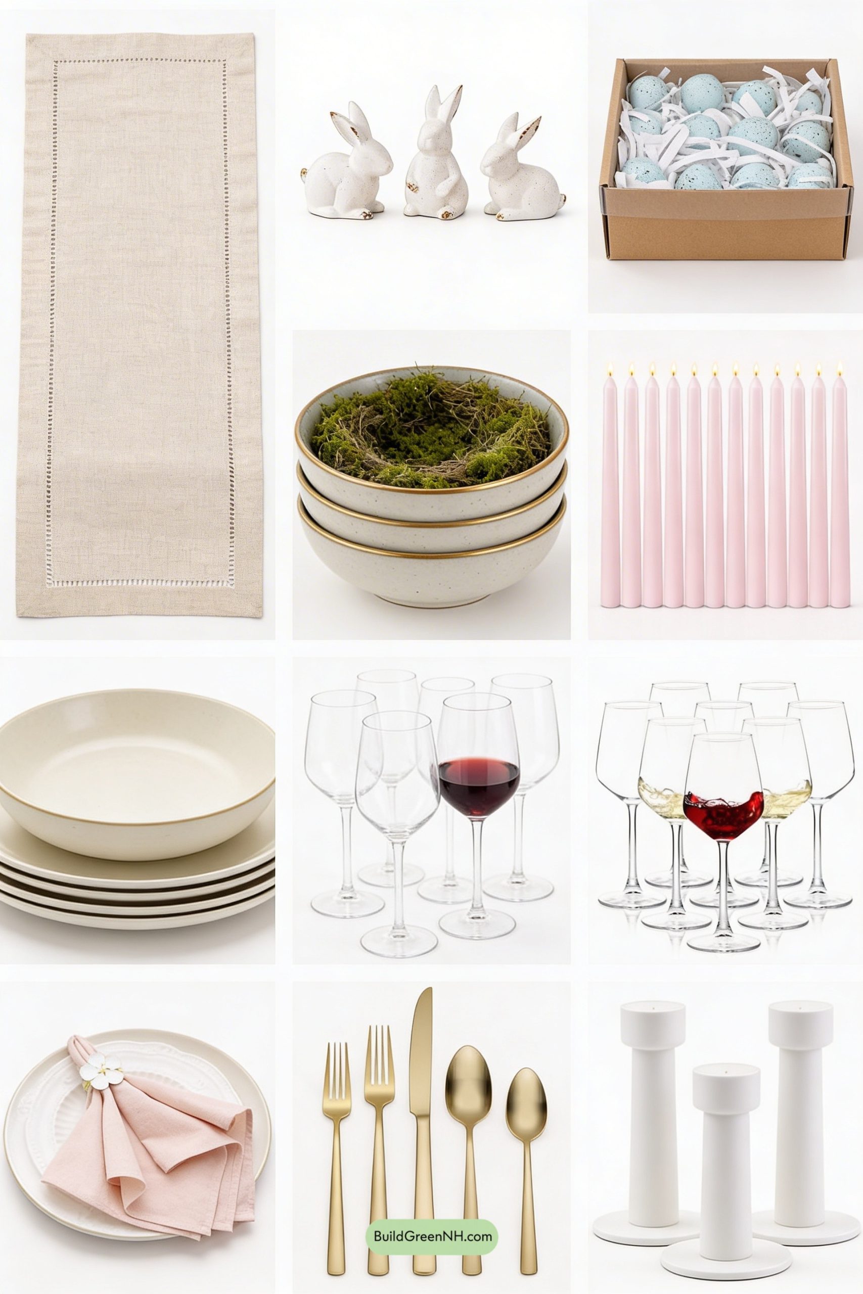 Moodboard for Scandi Easter Table, No Kitsch Allowed