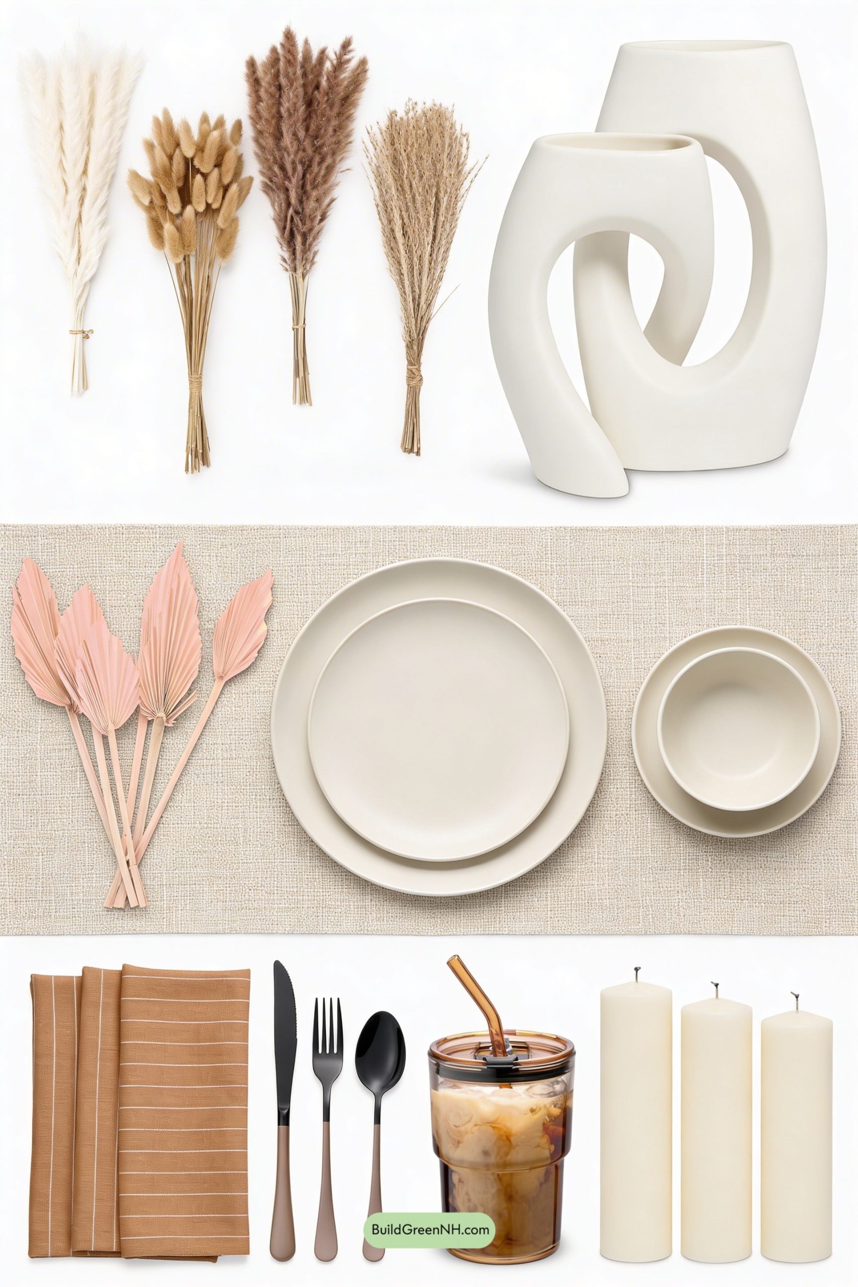 Moodboard for Desert Bloom Spring Table Setting