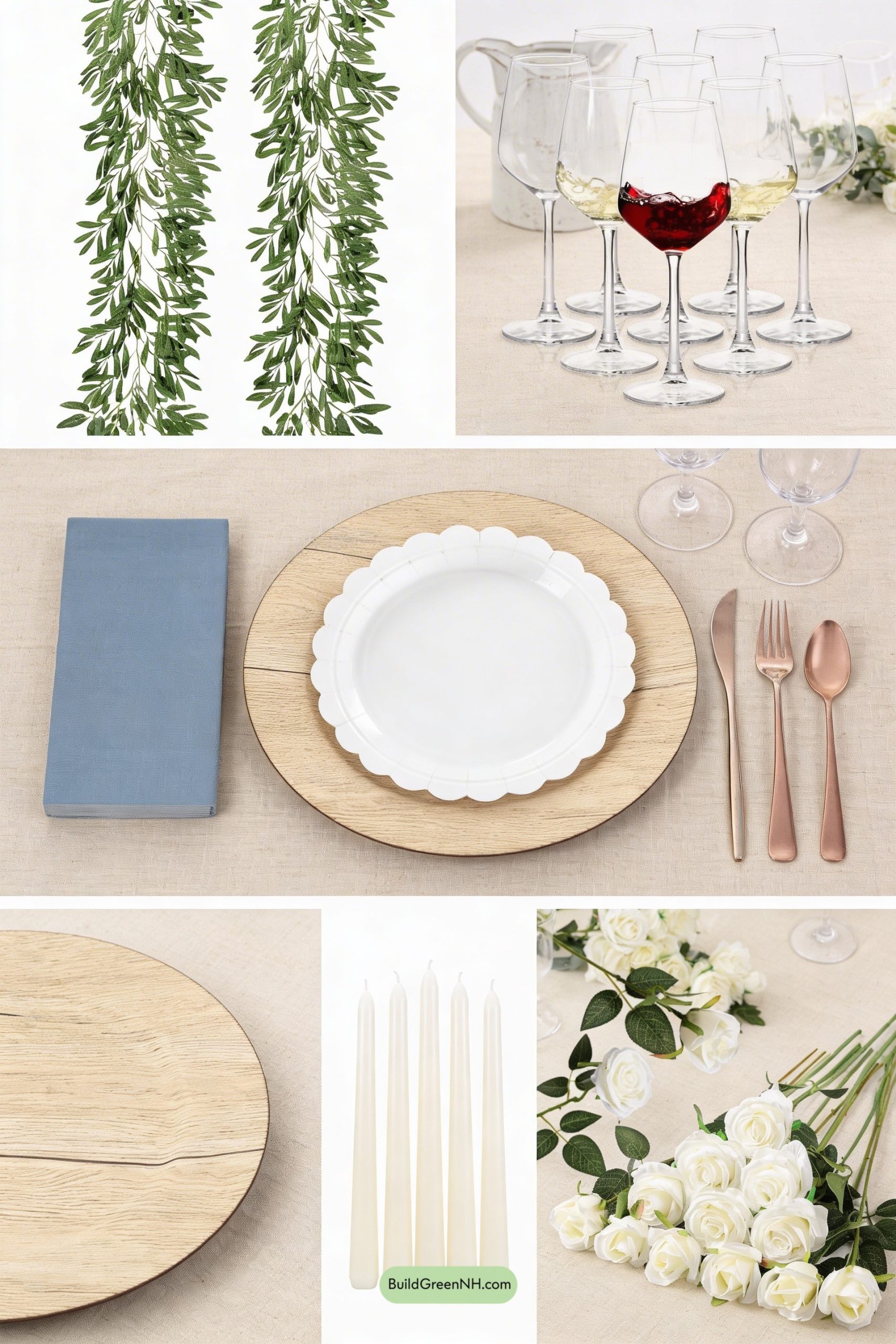 Moodboard for Spring Garland Meets Farmhouse Calm