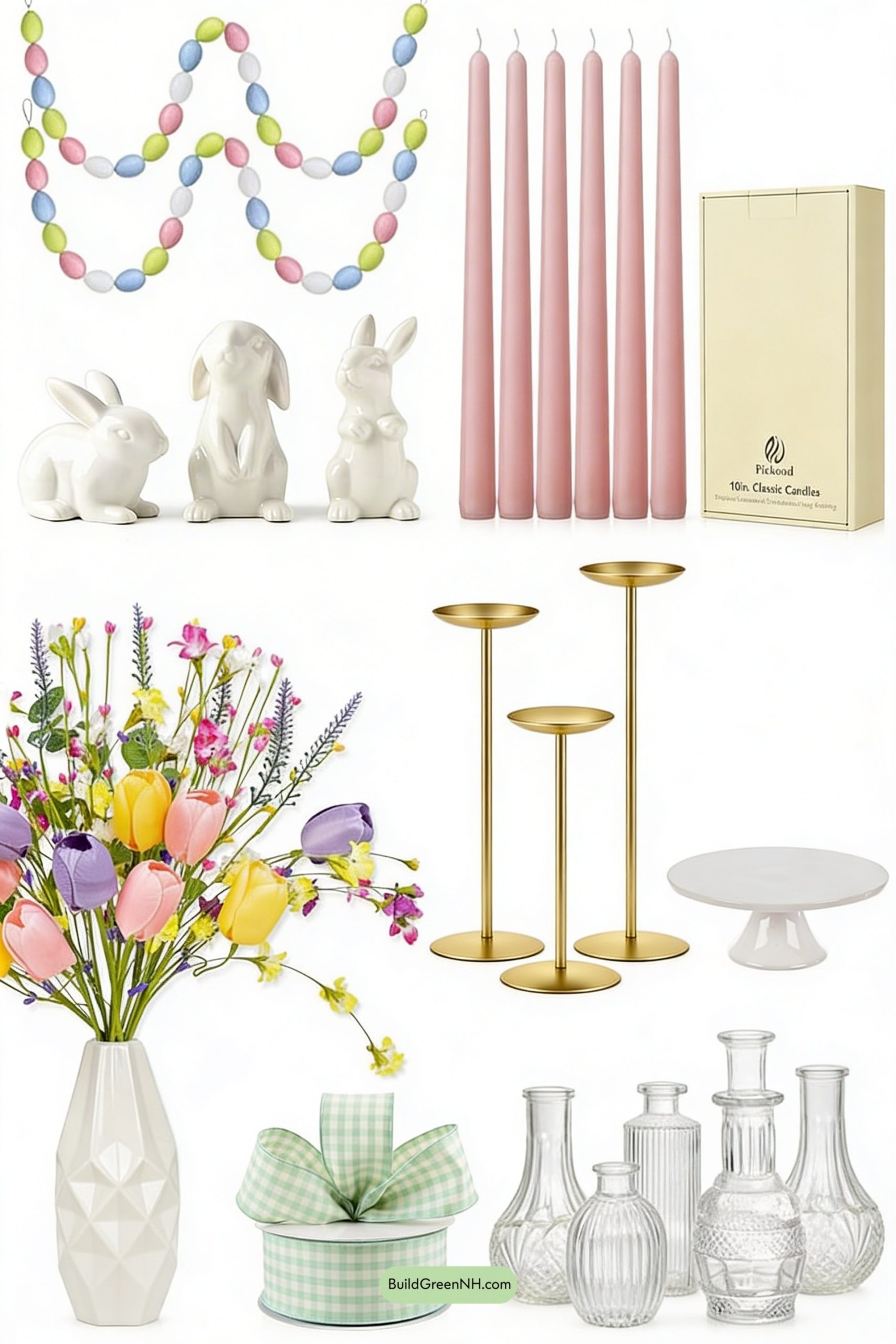 Moodboard for Pastel Bunny Mantel with Egg Garland