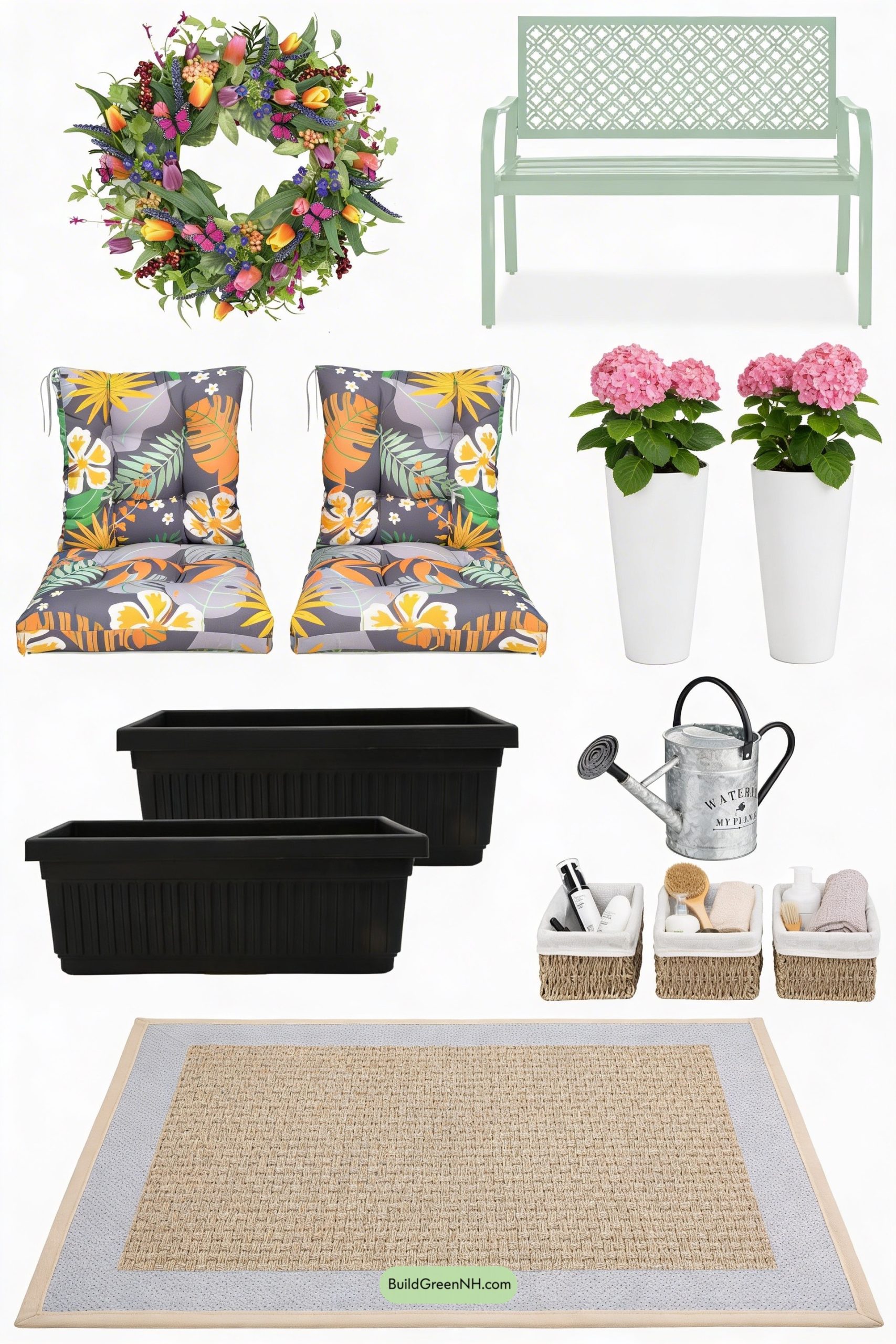 Moodboard for Cottage Porch, Tropical Pop