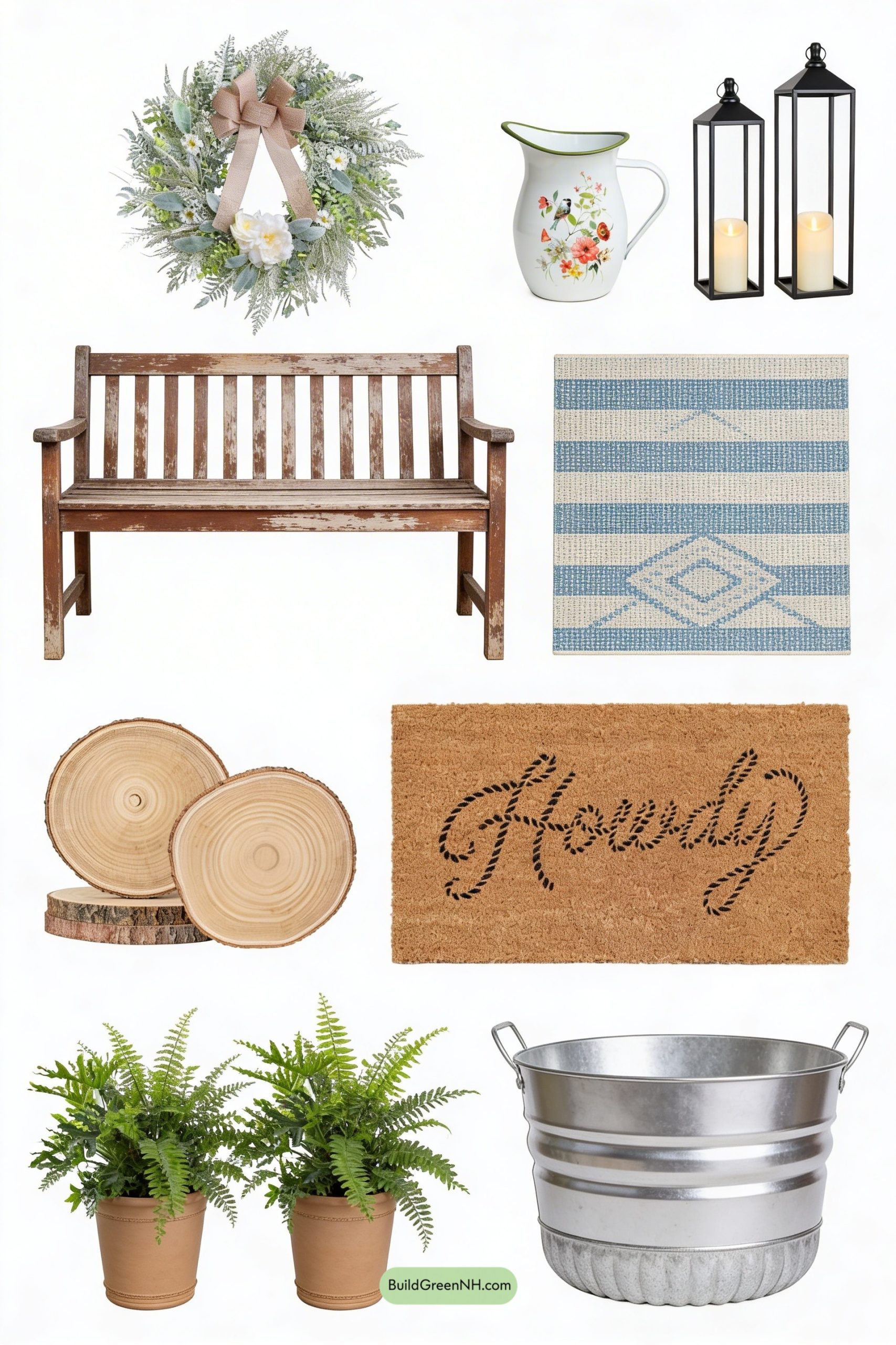 Moodboard for Cabin Porch Spring, No Fuss Needed