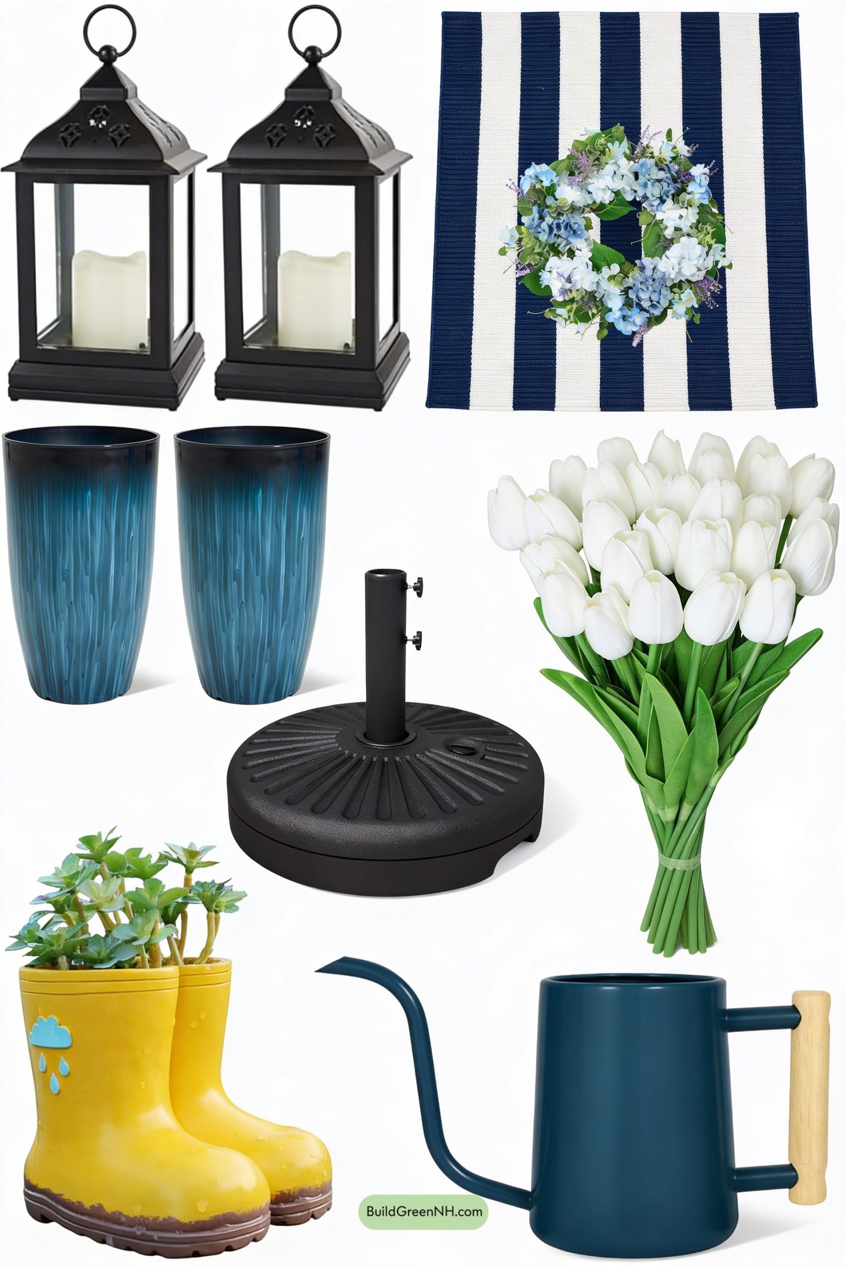 Moodboard for Rainy-Day Porch in Puddle Blues