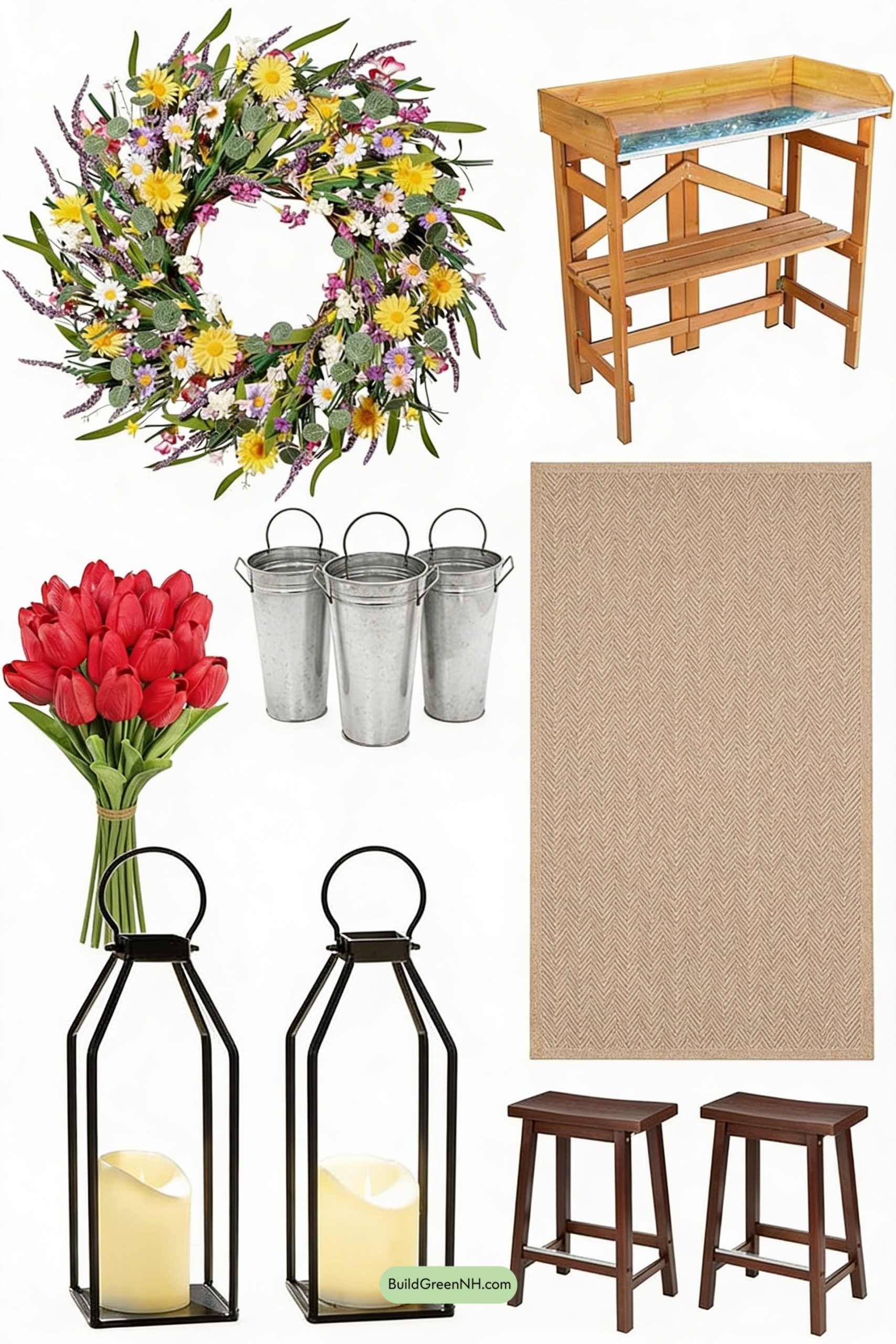 Moodboard for Spring Floral Workshop Porch Corner