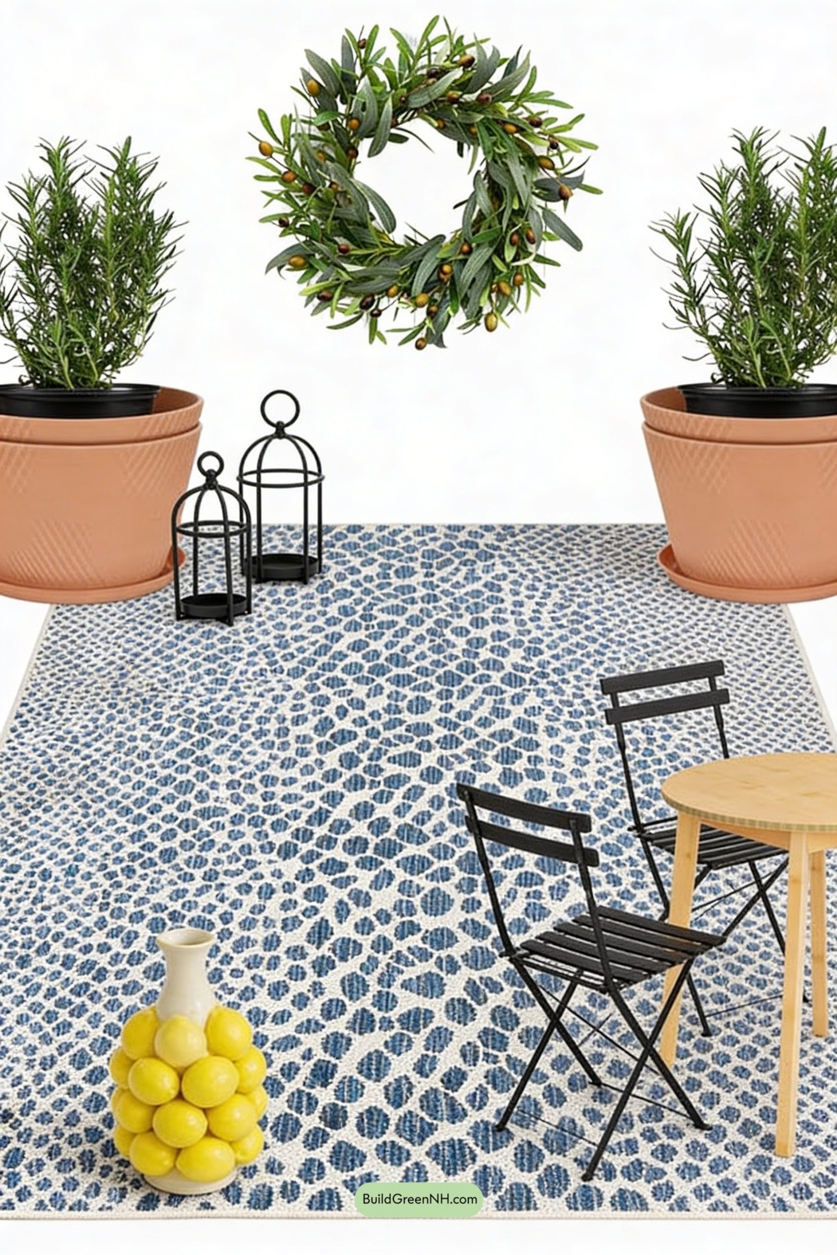 Moodboard for Lemon-Top Bistro Porch, Mediterranean Mood