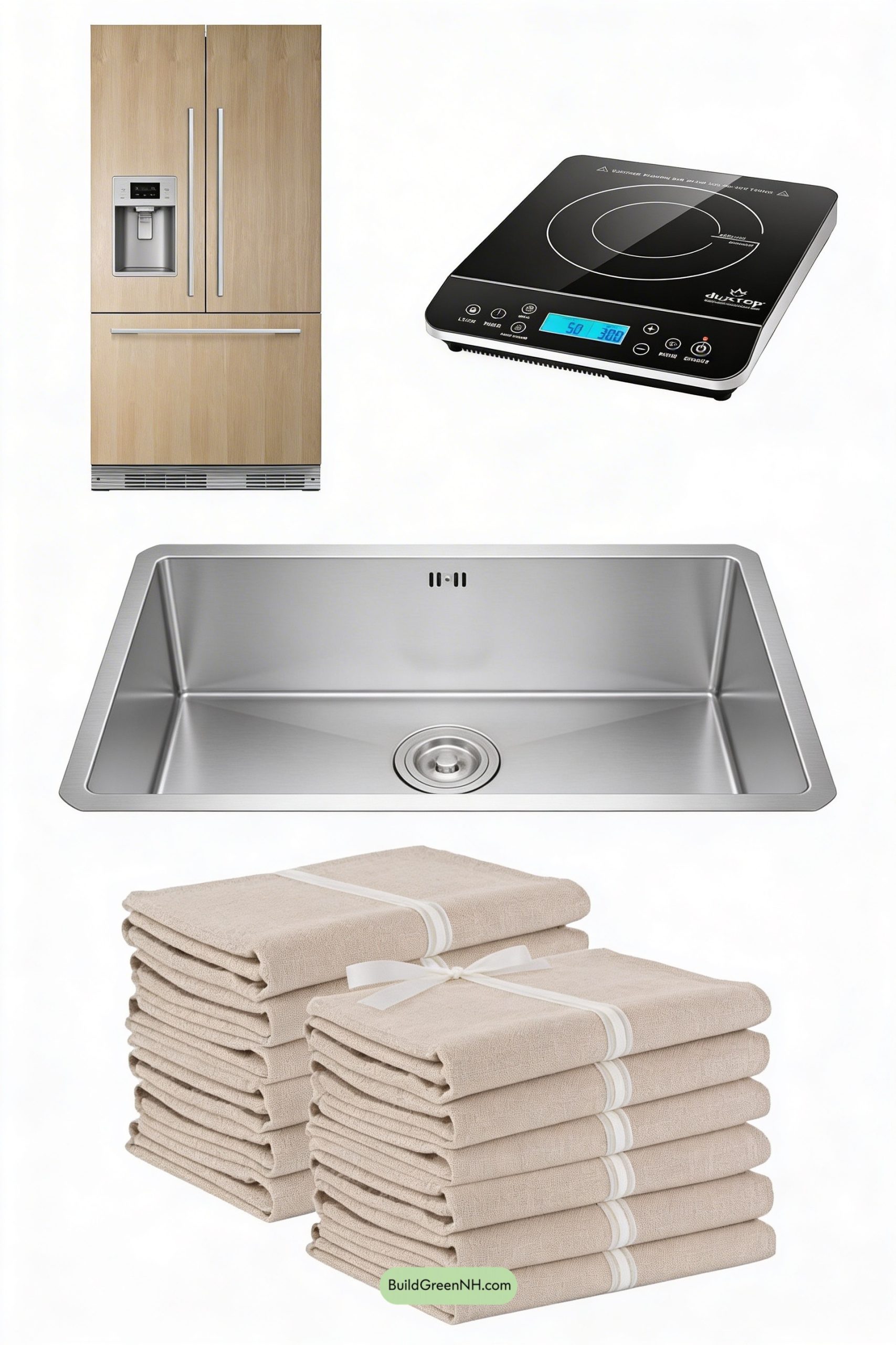 Moodboard for Scandi-Luxe Kitchen with Stone Island