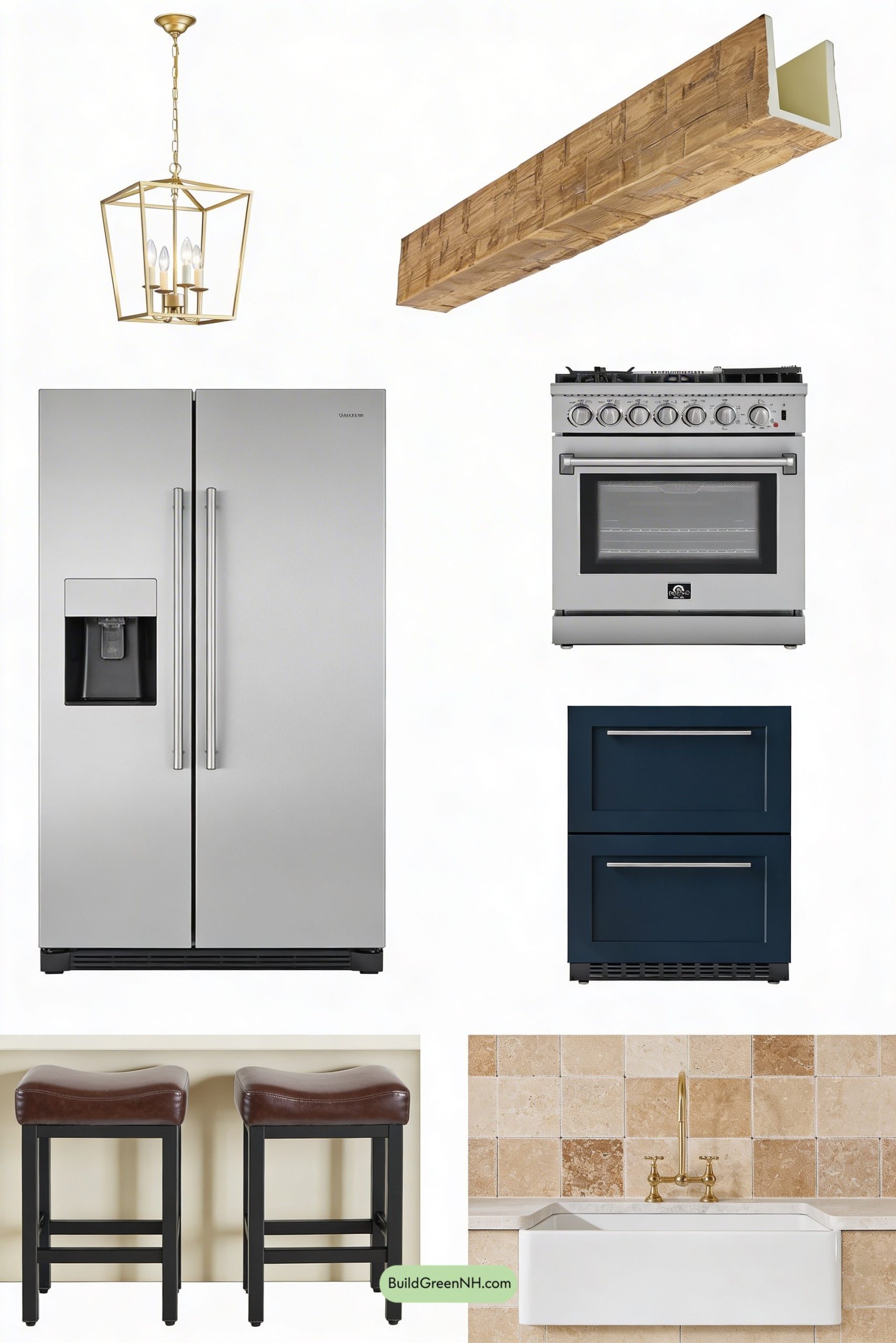 Moodboard for Rustic Beams, Polished Stone, Pure Luxury