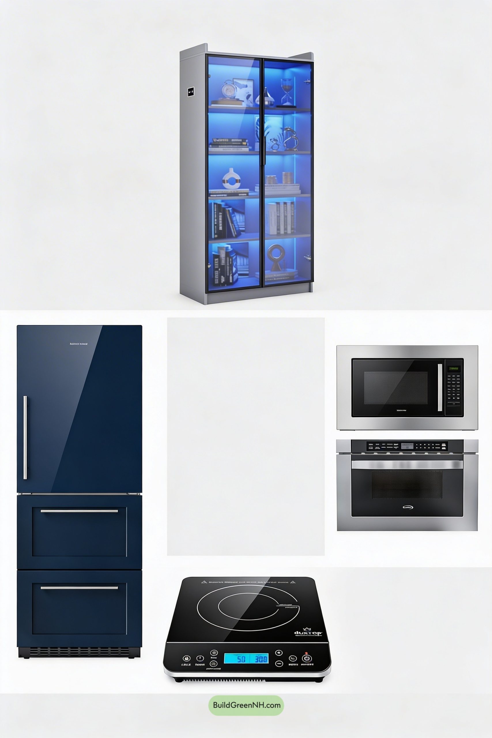 Moodboard for Noir Luxe Kitchen with Coffee Bar