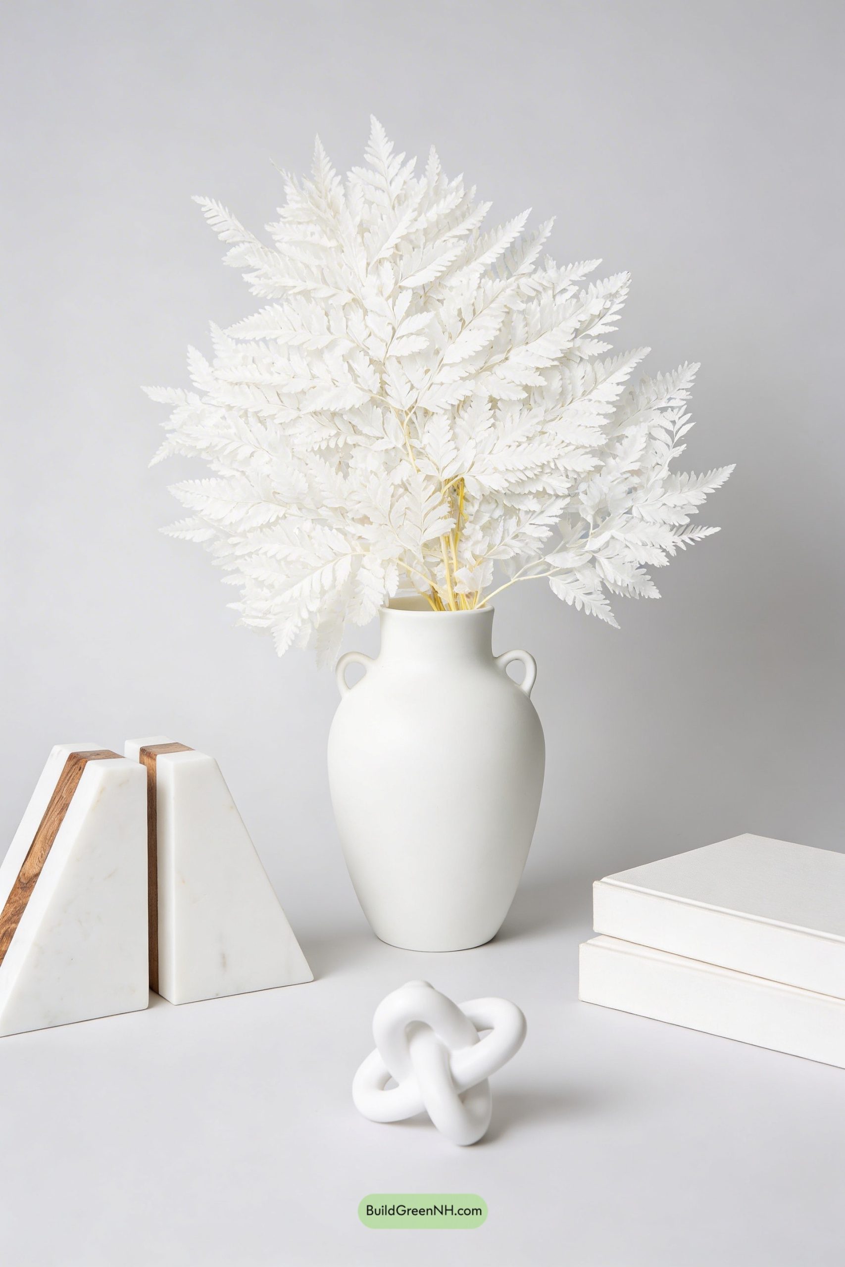 Moodboard for Monochrome Spring Mantel, Sculpted in White