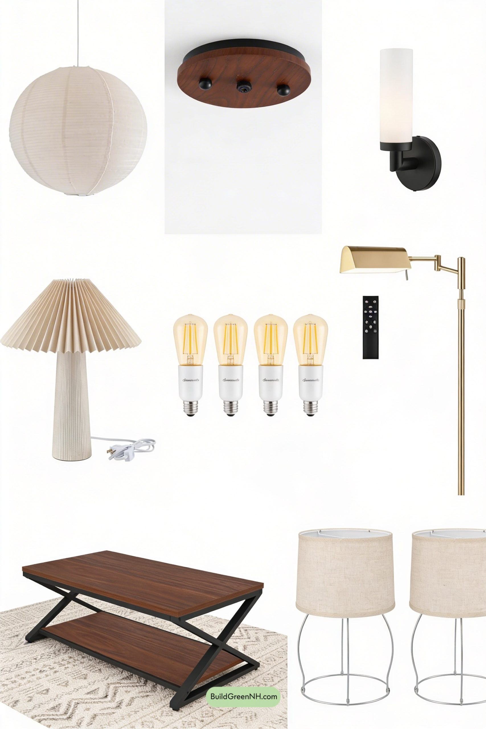 Moodboard for Paper Lantern Glow in a Sunken Lounge