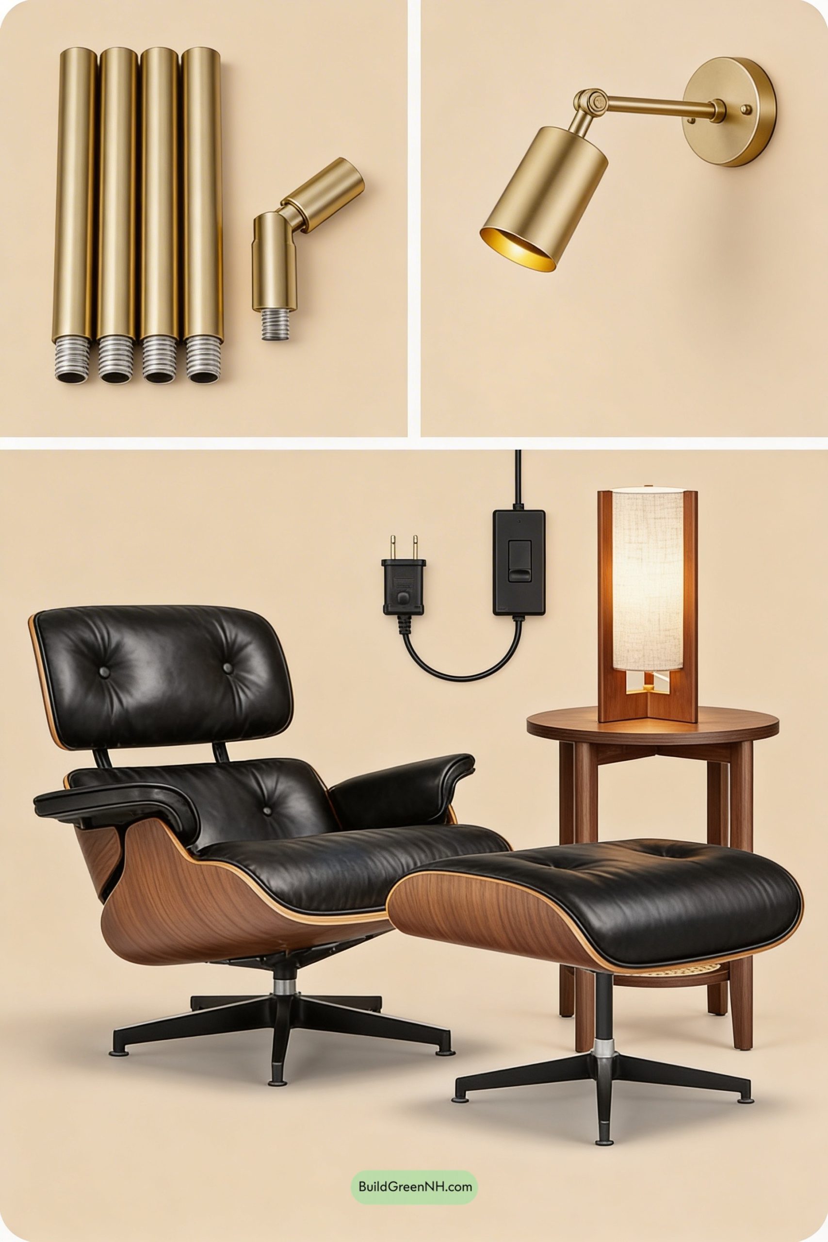 Moodboard for Mid-Century Reading Nook, Perfectly Layered