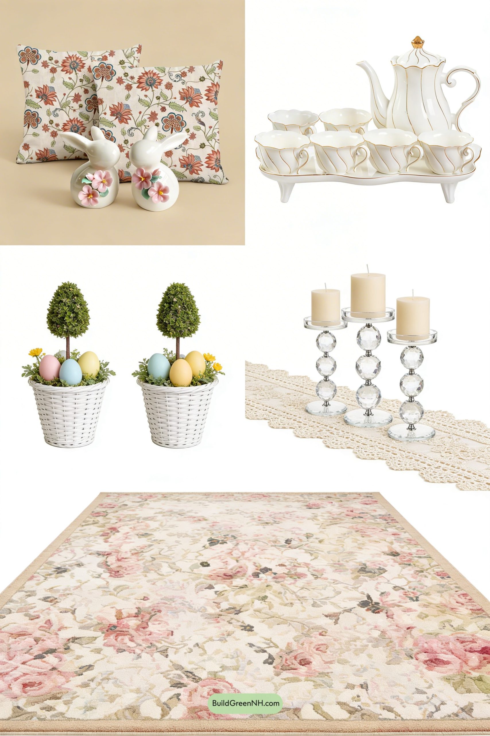 Moodboard for Garden Easter Tea Table Moment