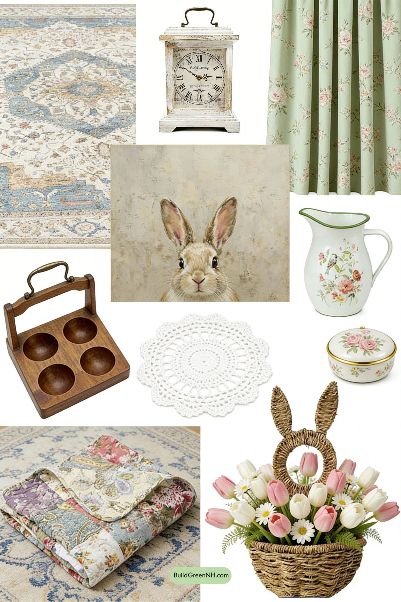Moodboard for Heirloom Pastels, Bunny Charm, Cottage Cozy
