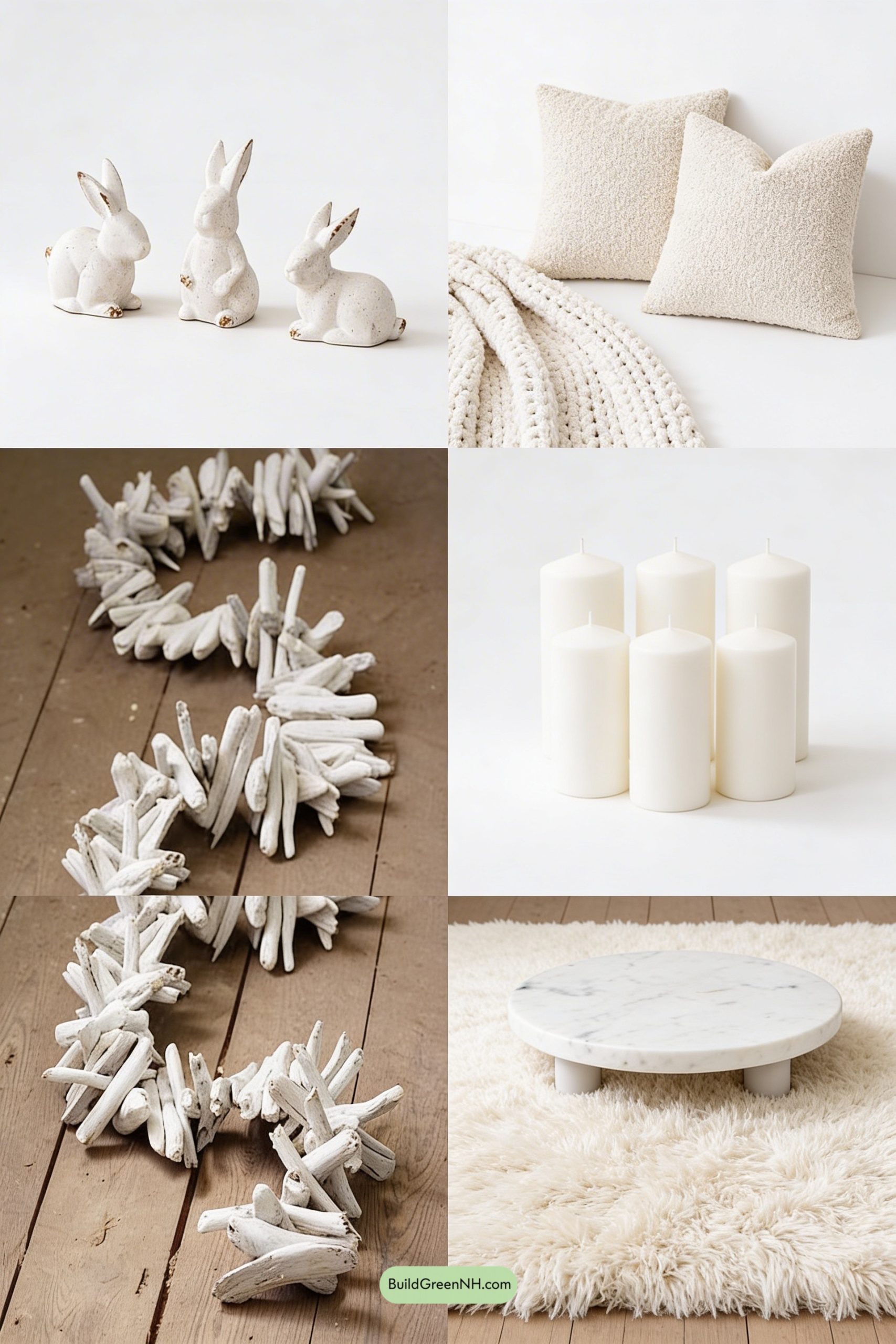 Moodboard for Textured White Easter, Calm and Cozy