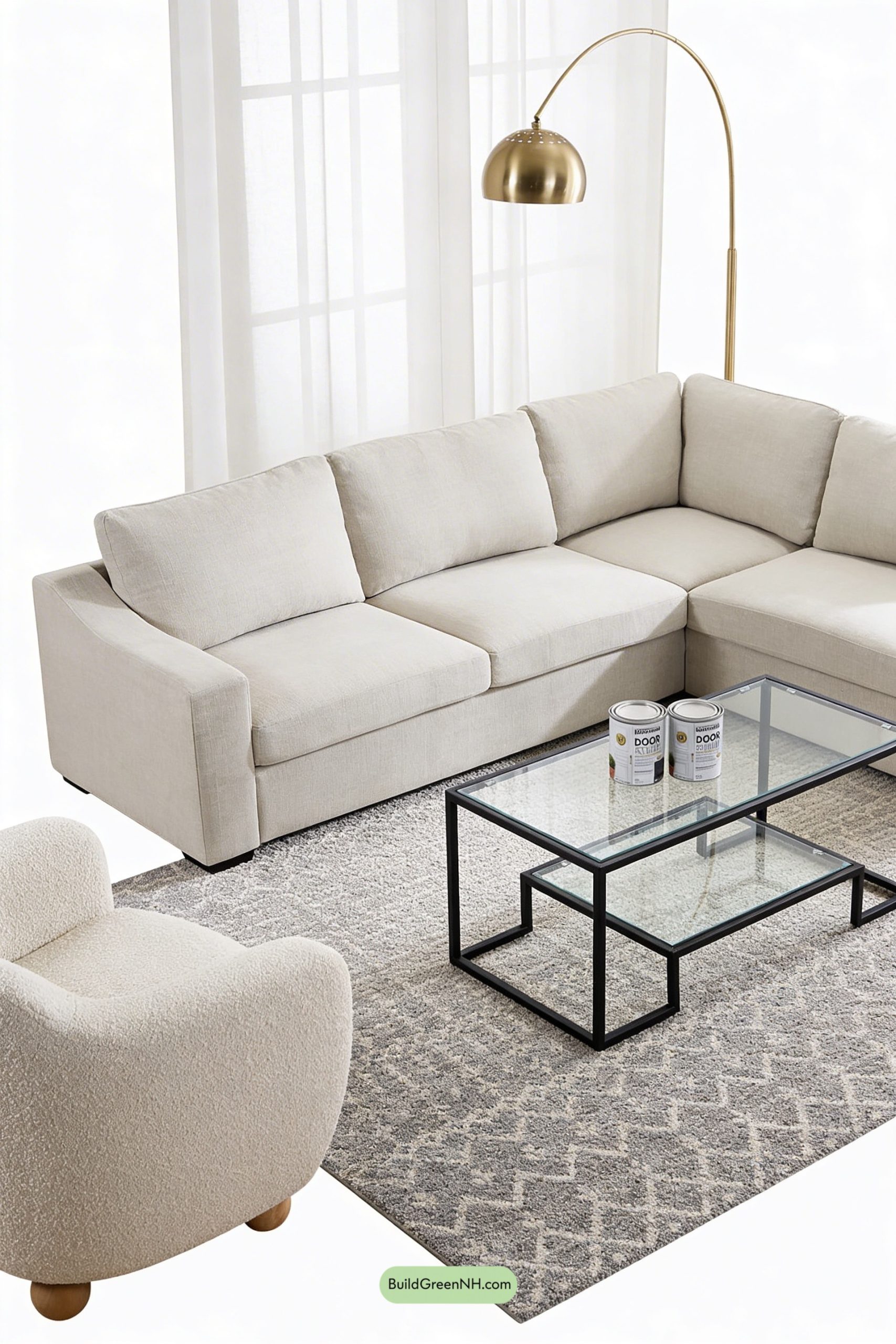 Moodboard for Greige, White Trim, Charcoal Niche Calm