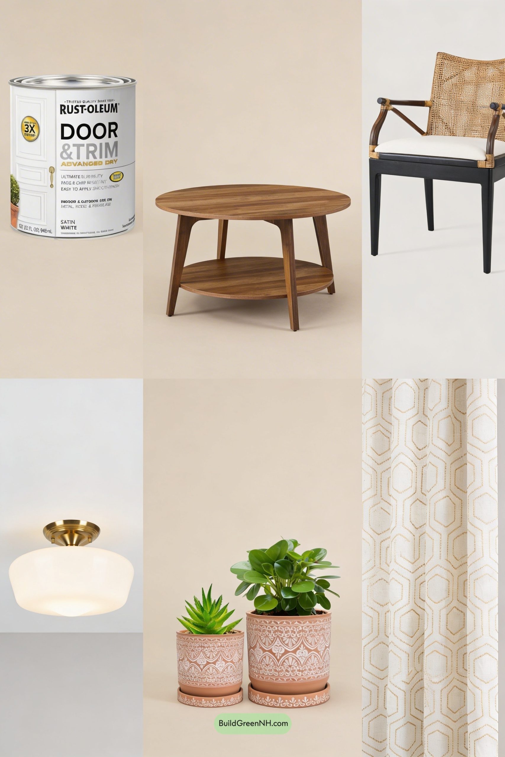 Moodboard for Apricot Ceiling, Cream Walls, Easy Glow