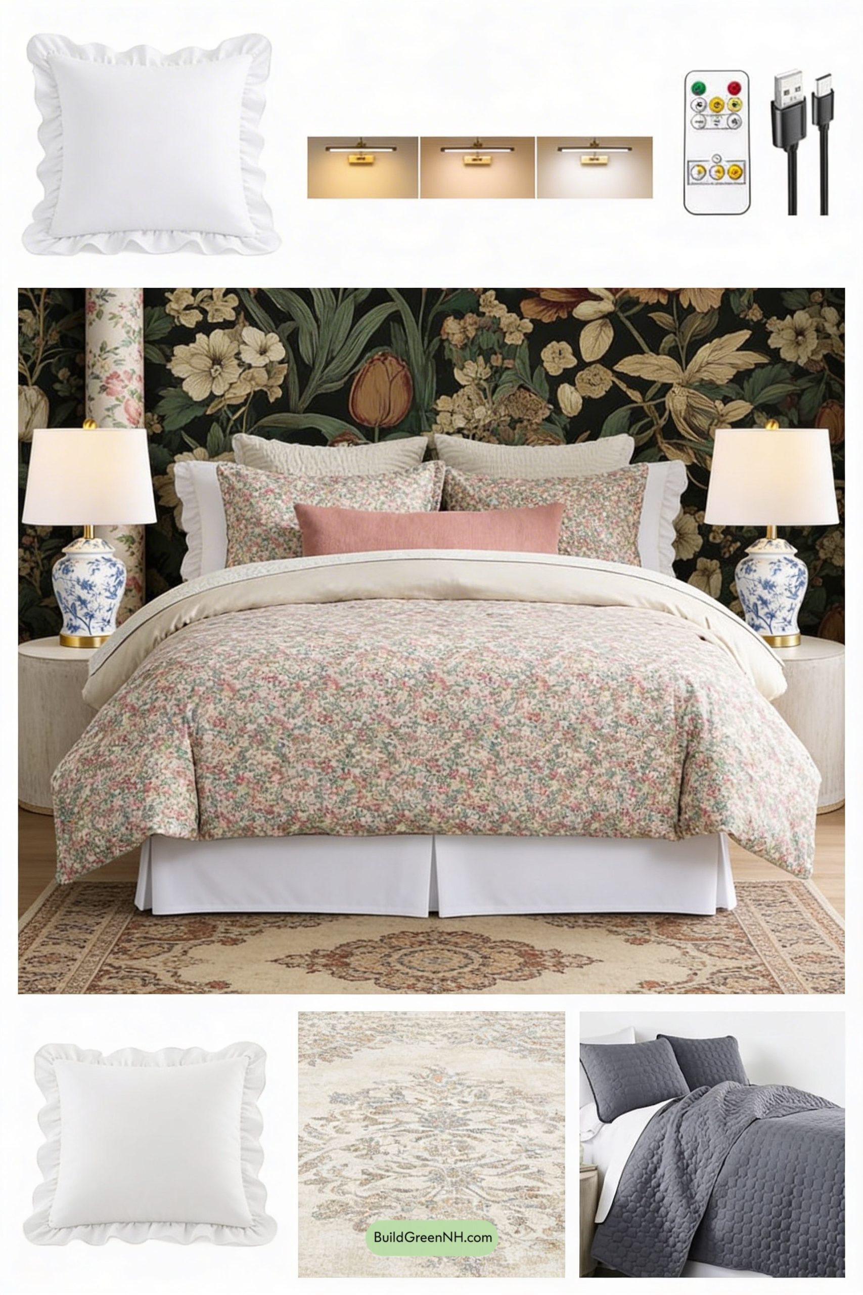 Moodboard for Petite Florals, Big Grandmillennial Energy