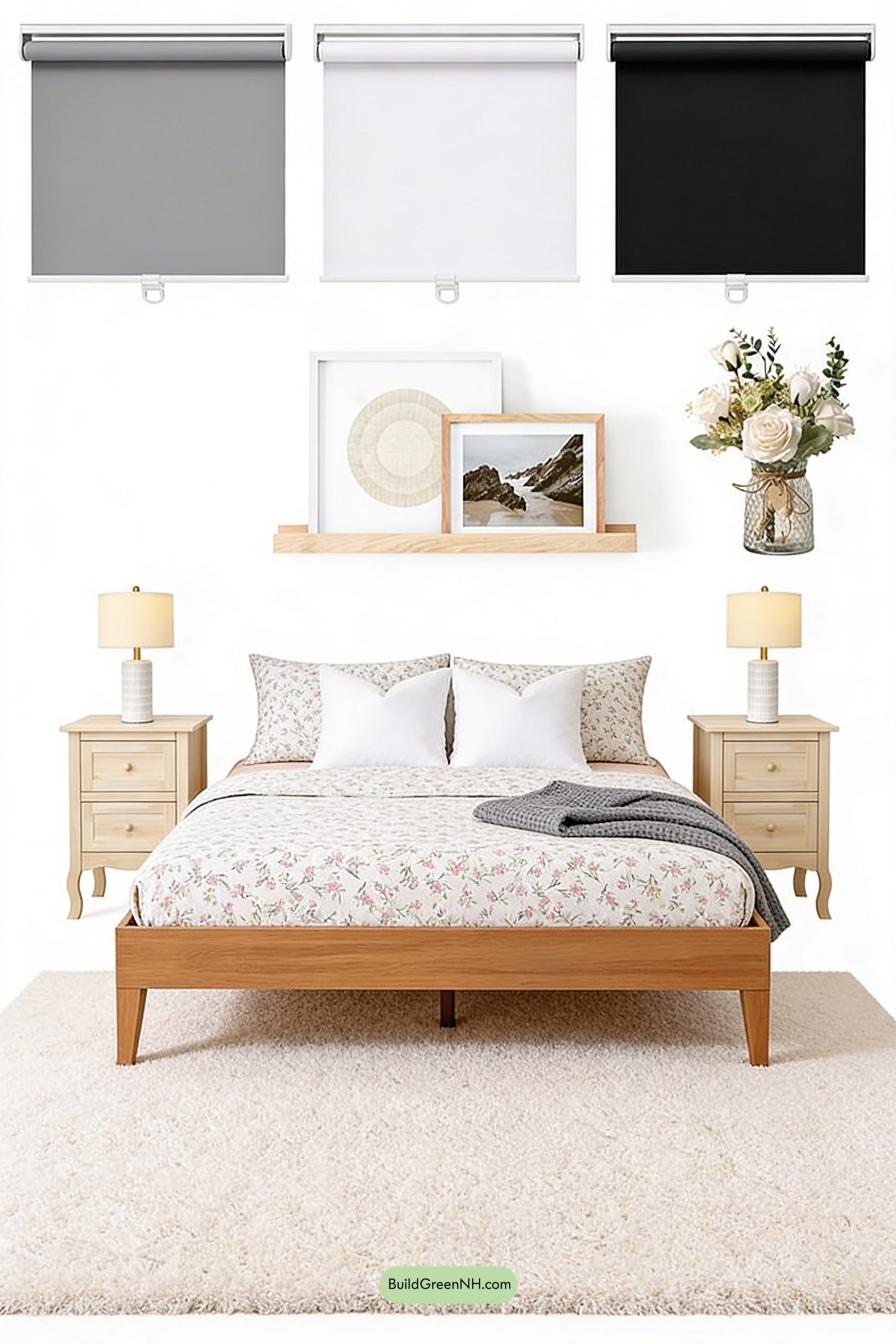 Moodboard for Soft Florals, Scandinavian Morning Light