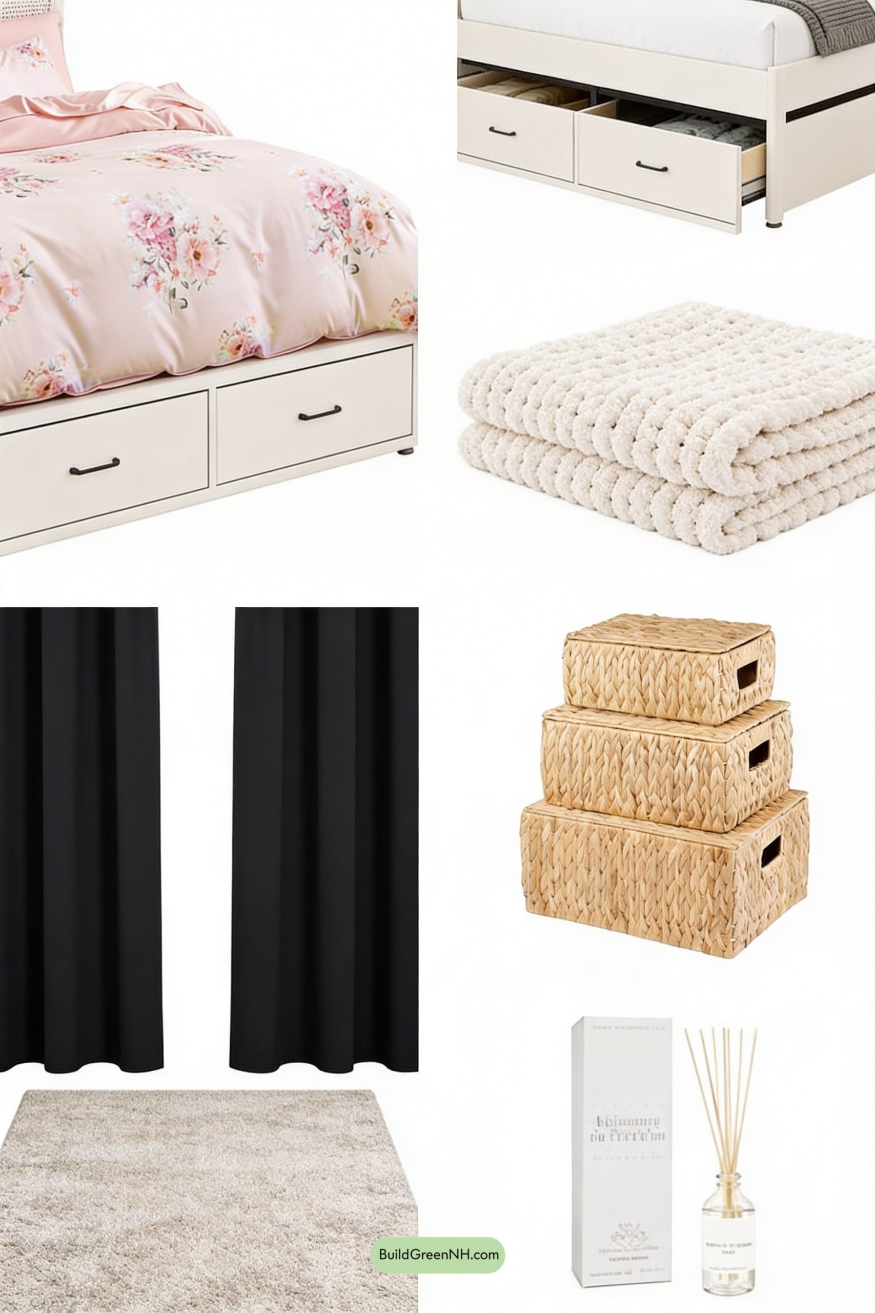 Moodboard for Blush Florals, Calm and Collected