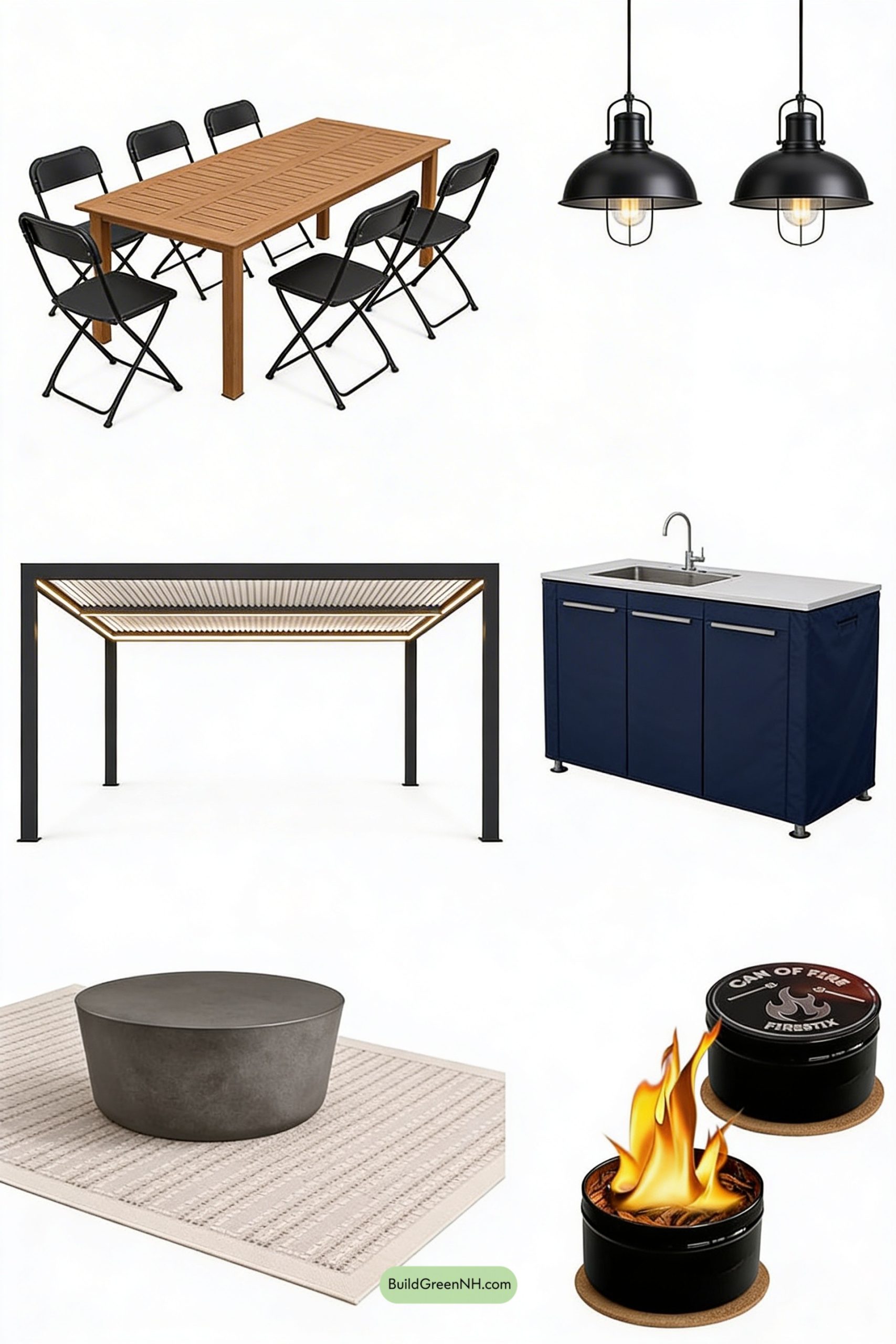 Moodboard for Pergola Dining, Lounge-Ready and Polished