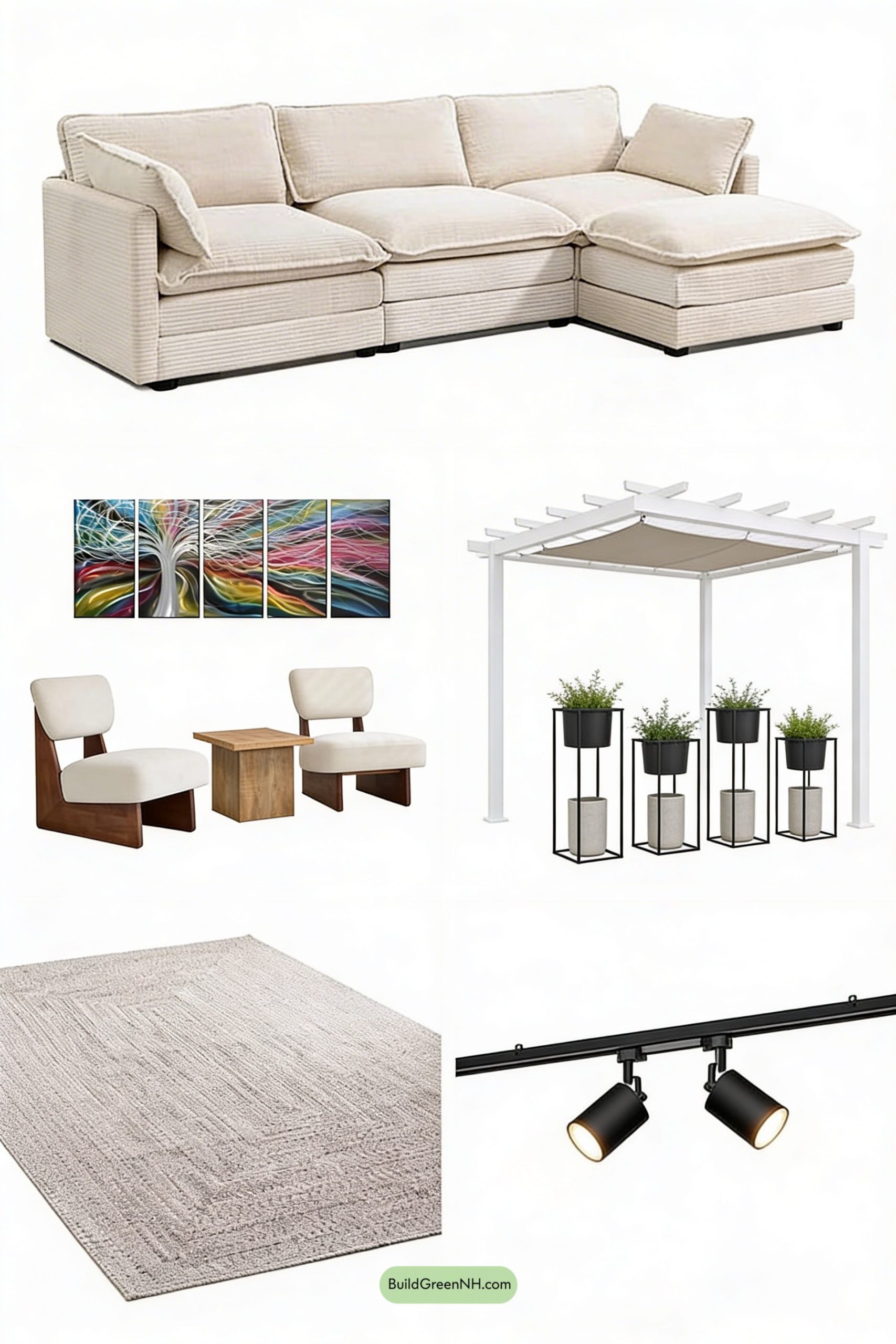 Moodboard for Patio Lounge, Curated Like a Gallery