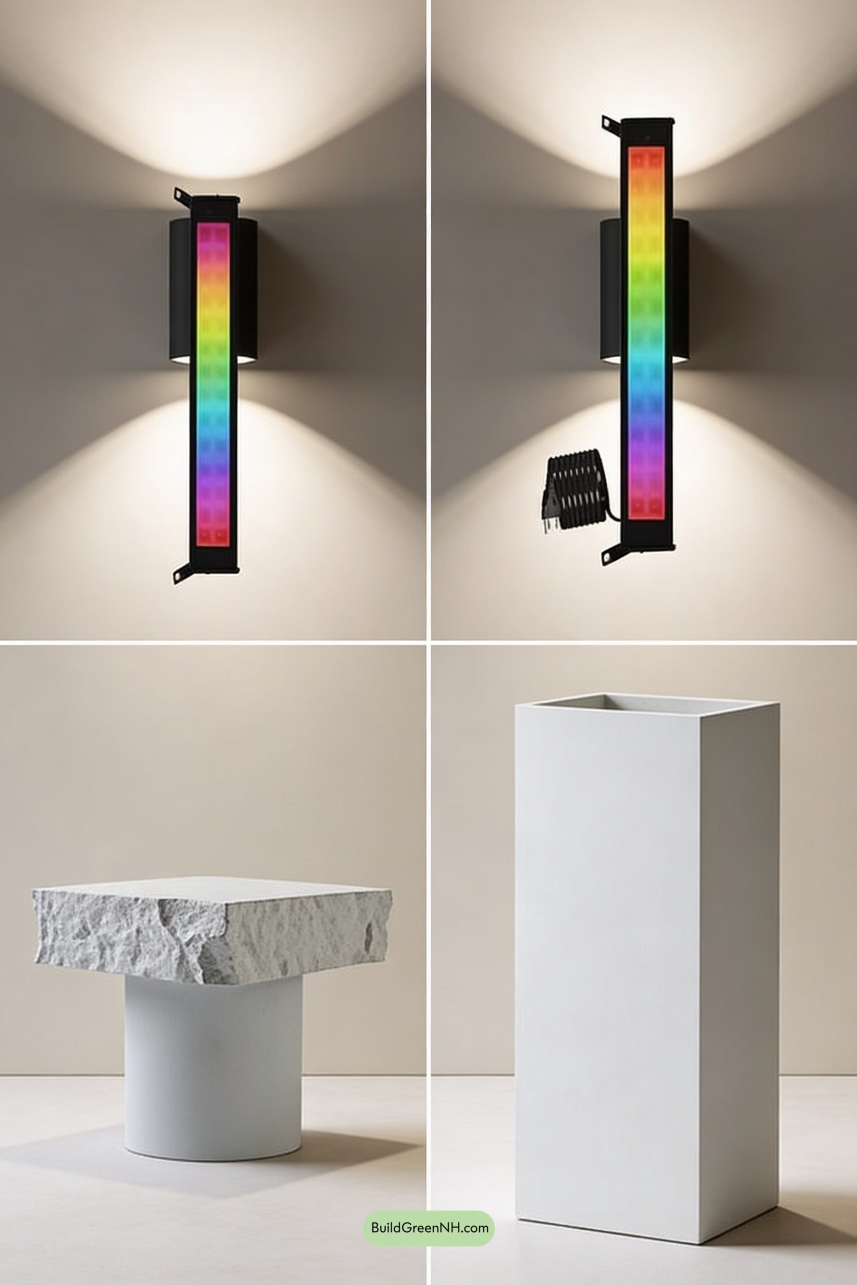 Moodboard for Neon Gallery Pool in Desert Minimalism