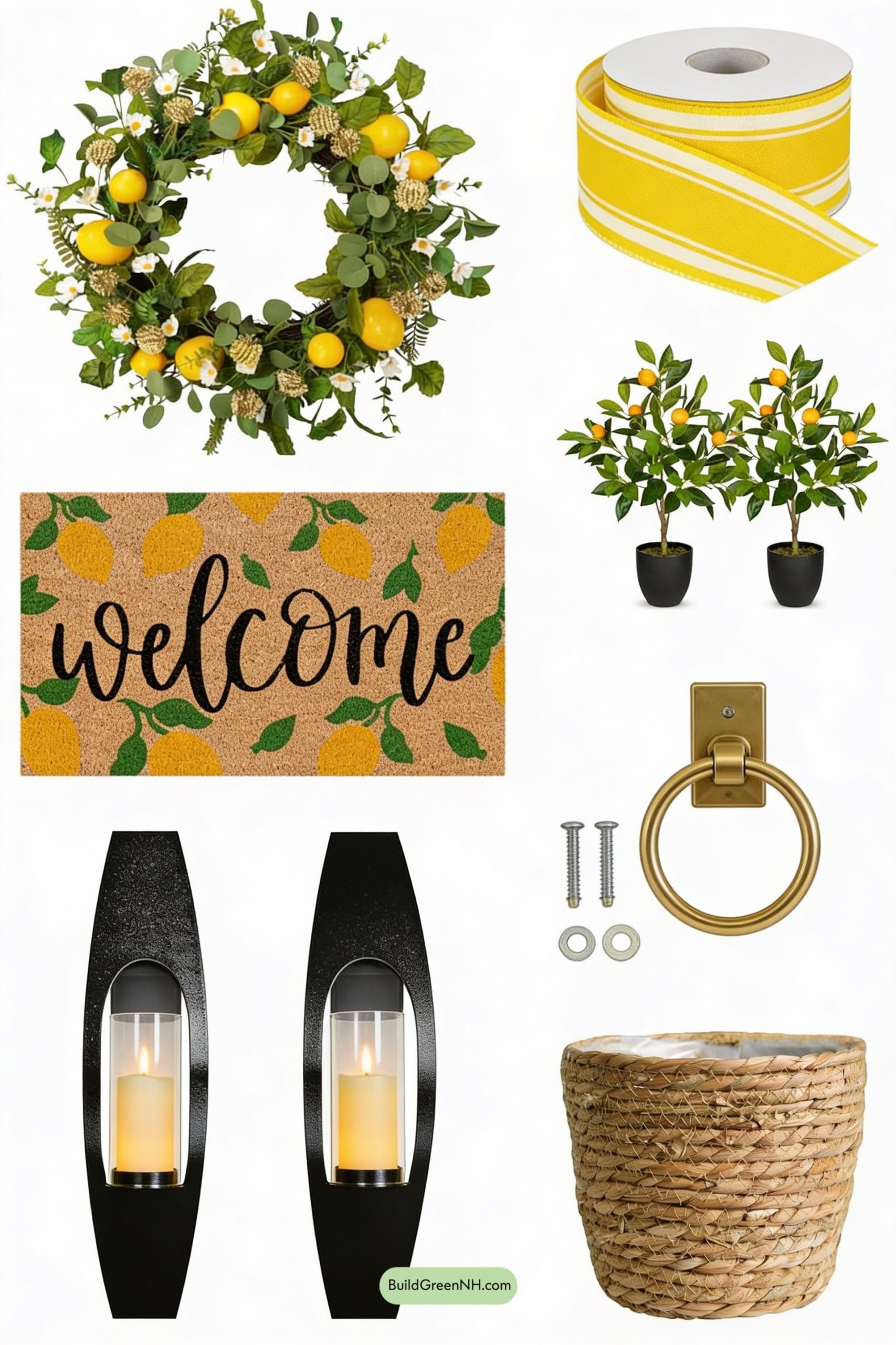 Moodboard for Lemon-Kissed Mediterranean Front Door Moment