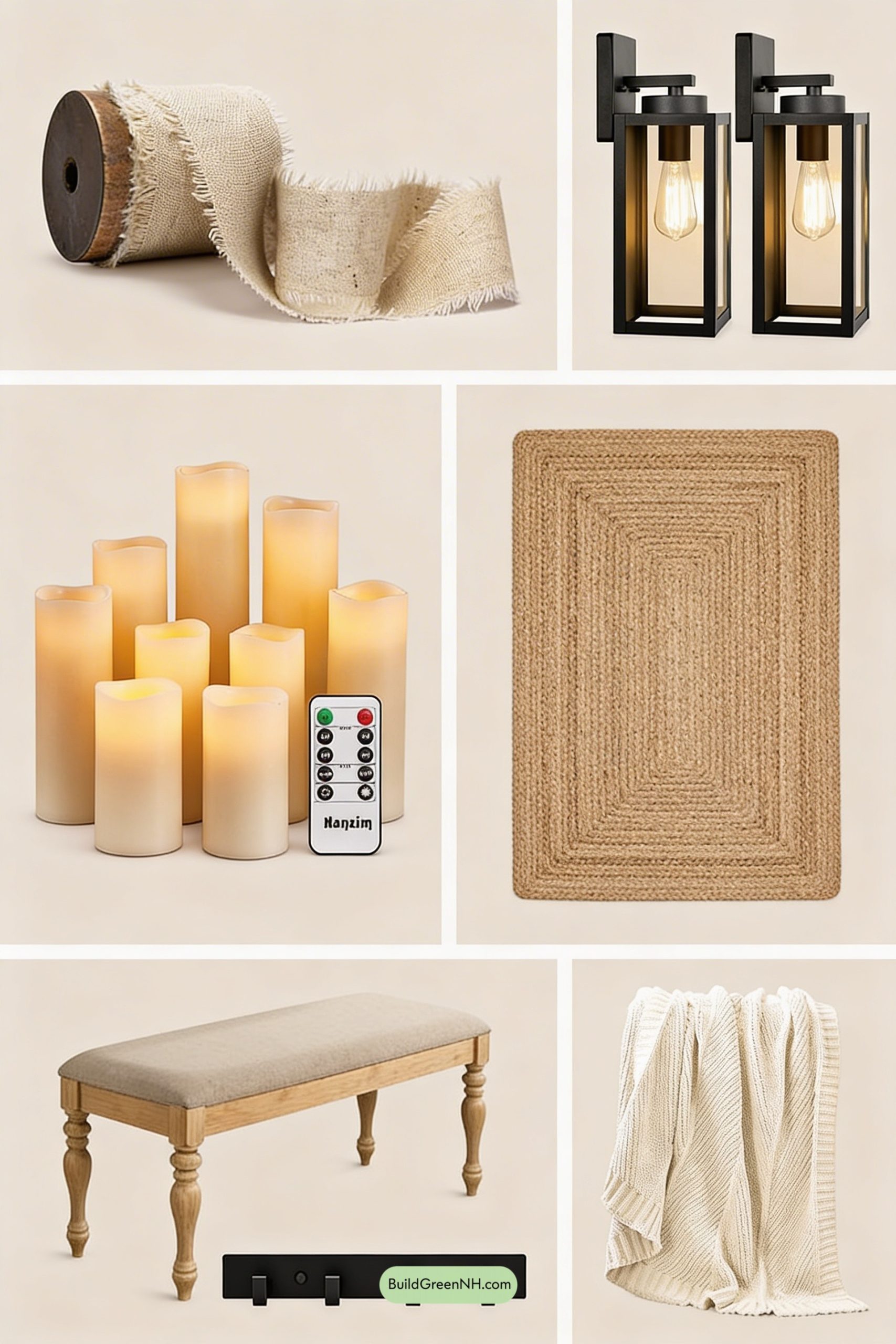 Moodboard for Birch Wreath Calm on Pale Wood Door