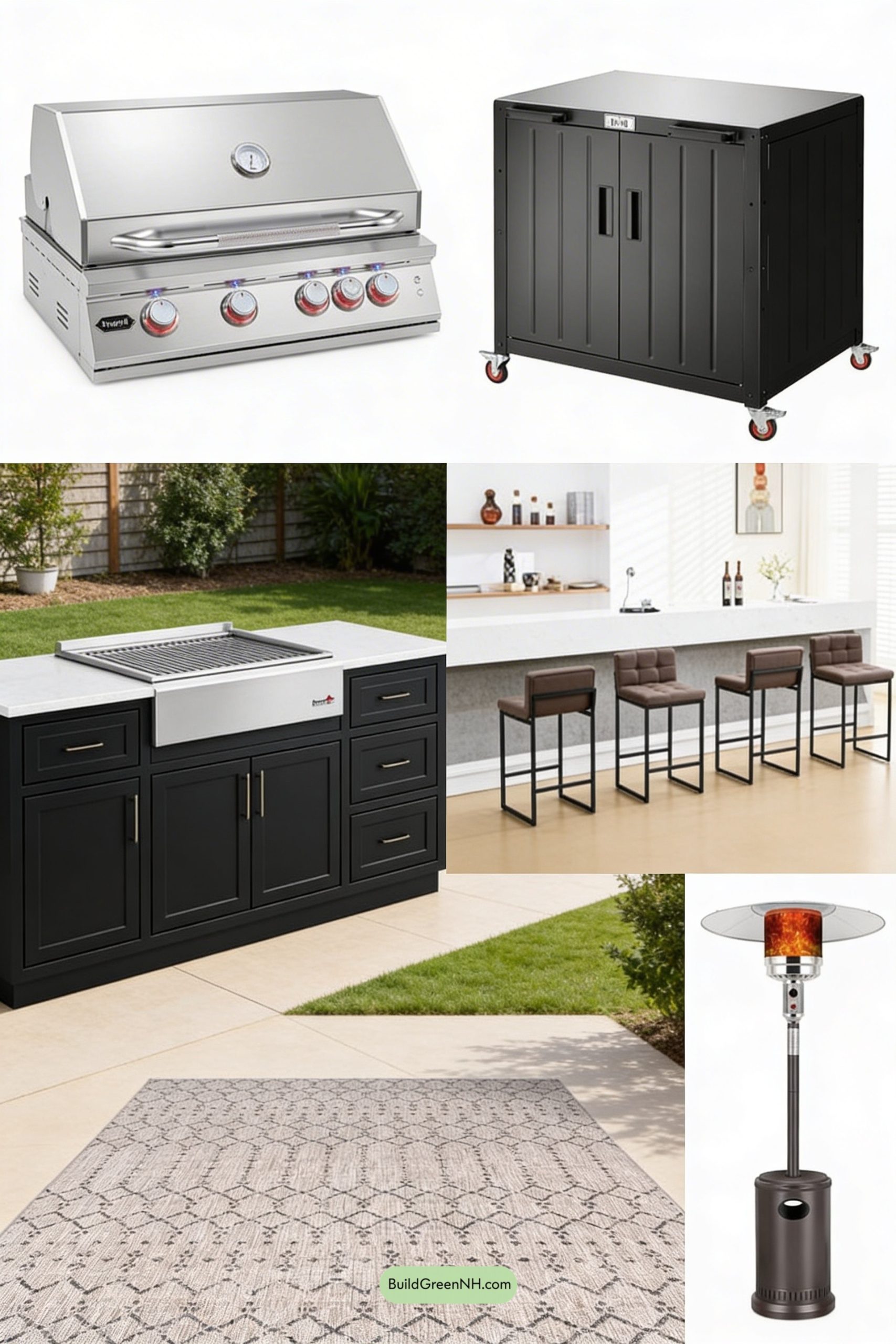 Moodboard for Backyard Galley: Grill Lane, Cocktail Lane