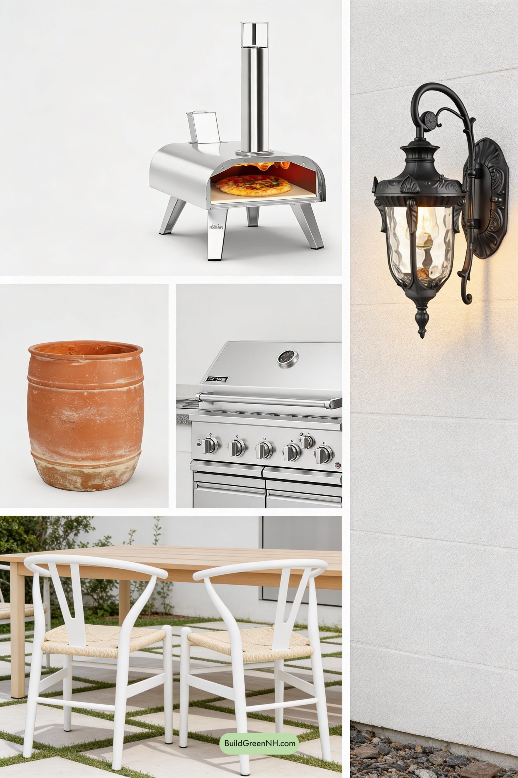 Moodboard for Plaster-Hood Courtyard Kitchen, Pizza Ready