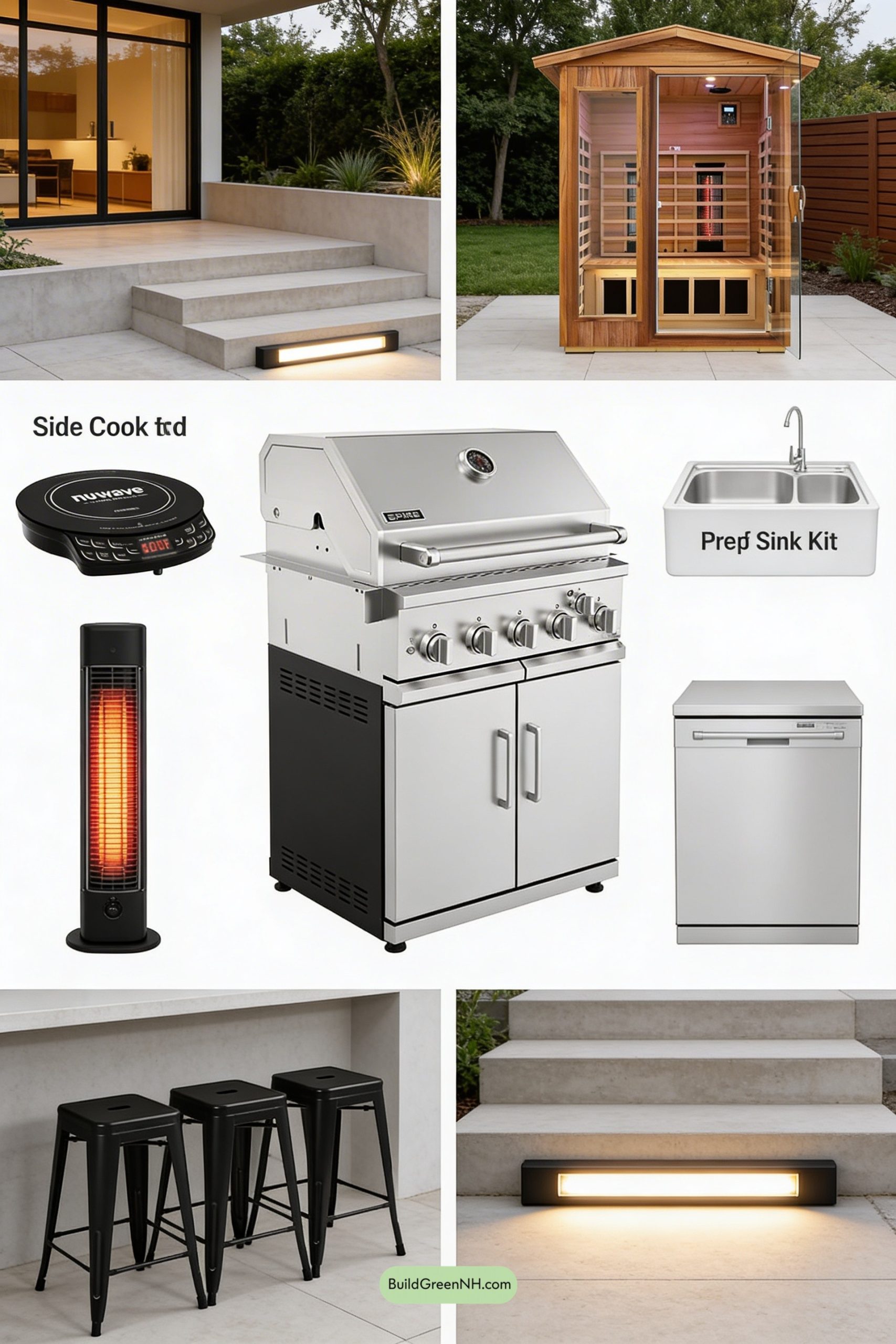 Moodboard for Grill, Glow, and a Backyard Sauna