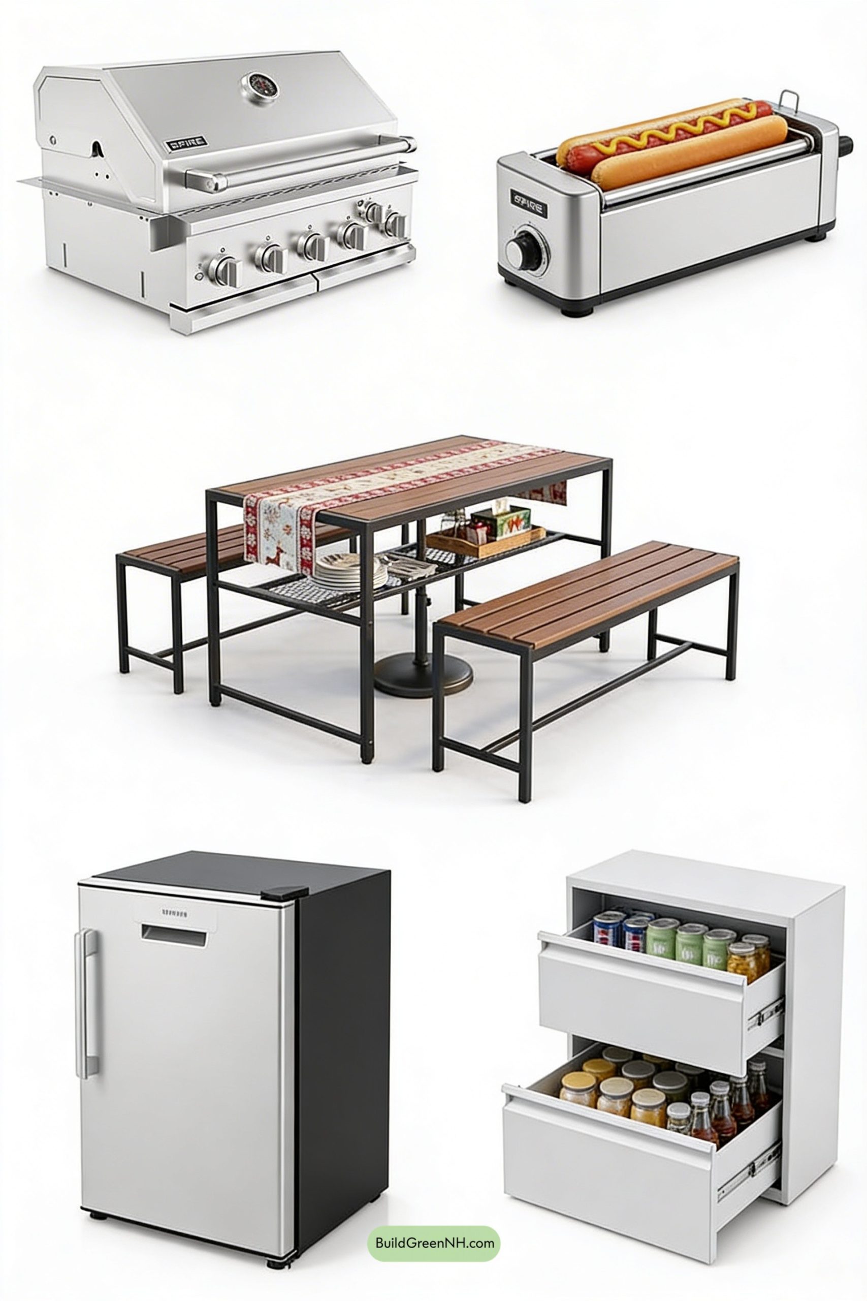 Moodboard for Grill Island Meets Playground View