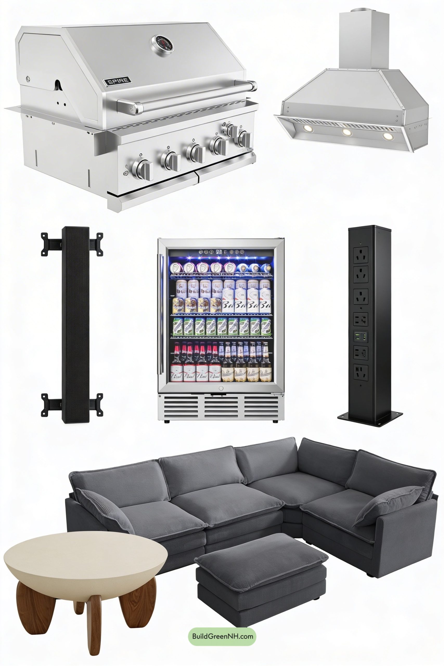 Moodboard for Backyard Cinema Kitchen Lounge Wall