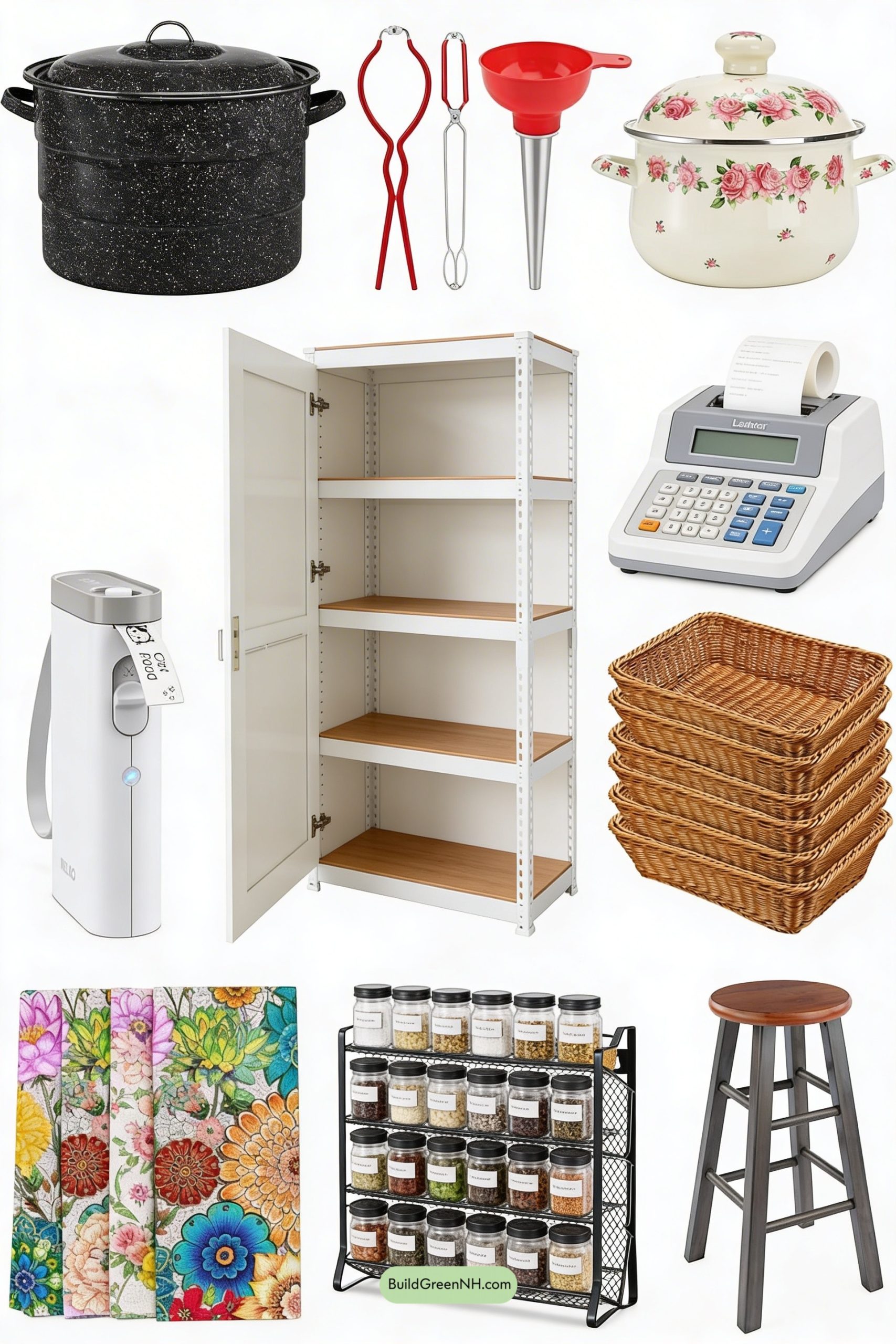 Moodboard for Grandmacore Canning Corner, Warm and Working