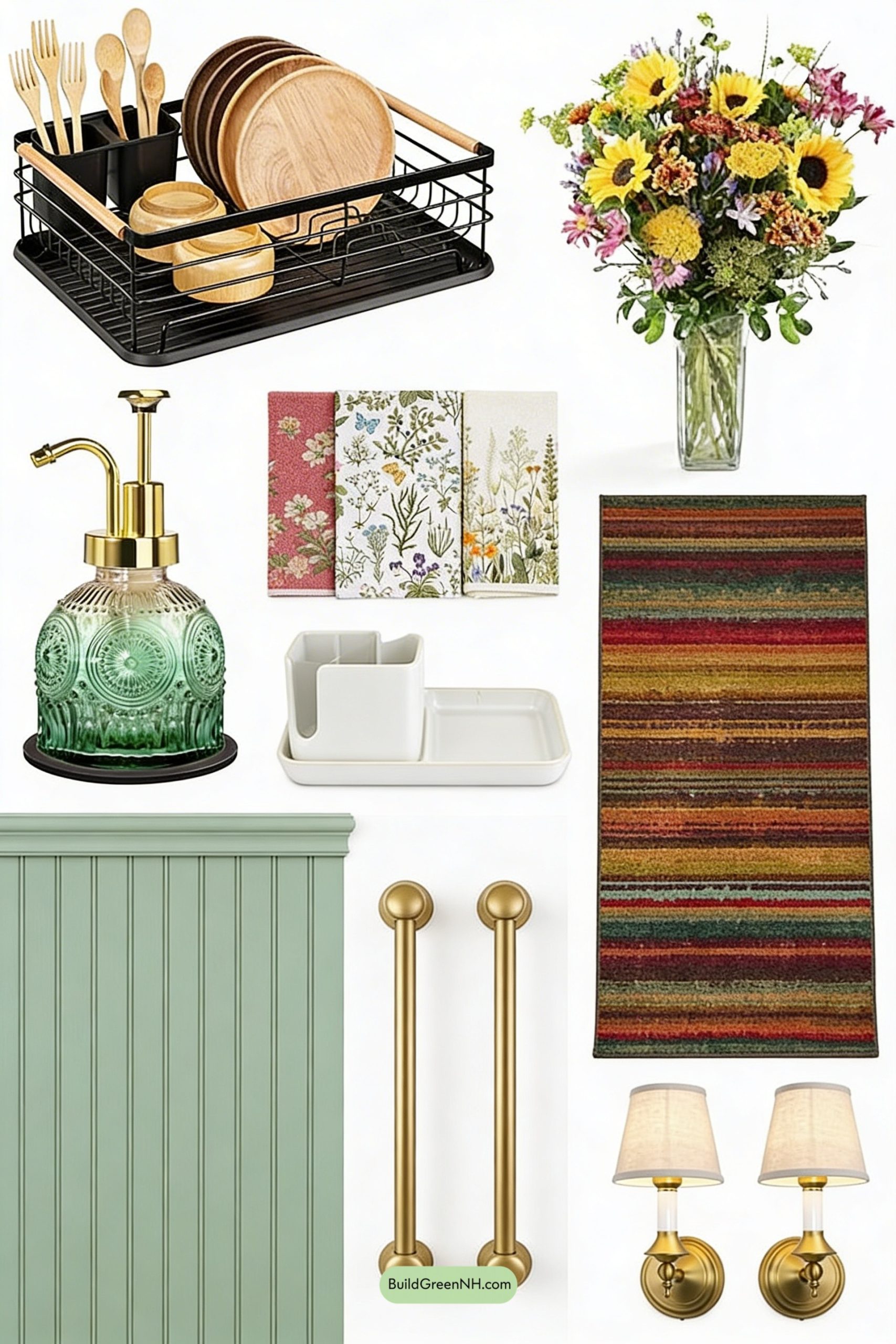 Moodboard for Sage Sink Nook with Grandma Charm