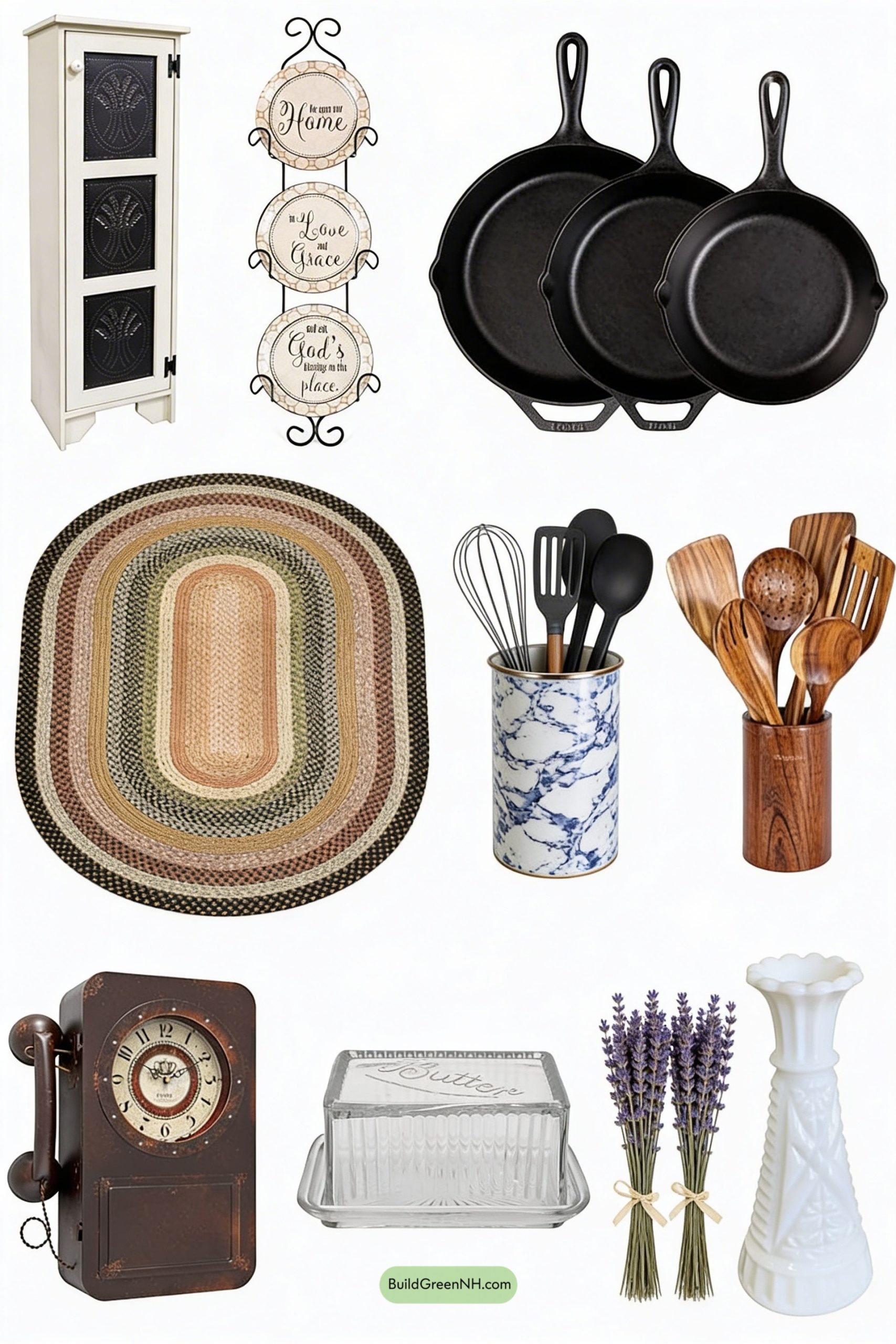 Moodboard for Pie Safe Charm and Copper Glow