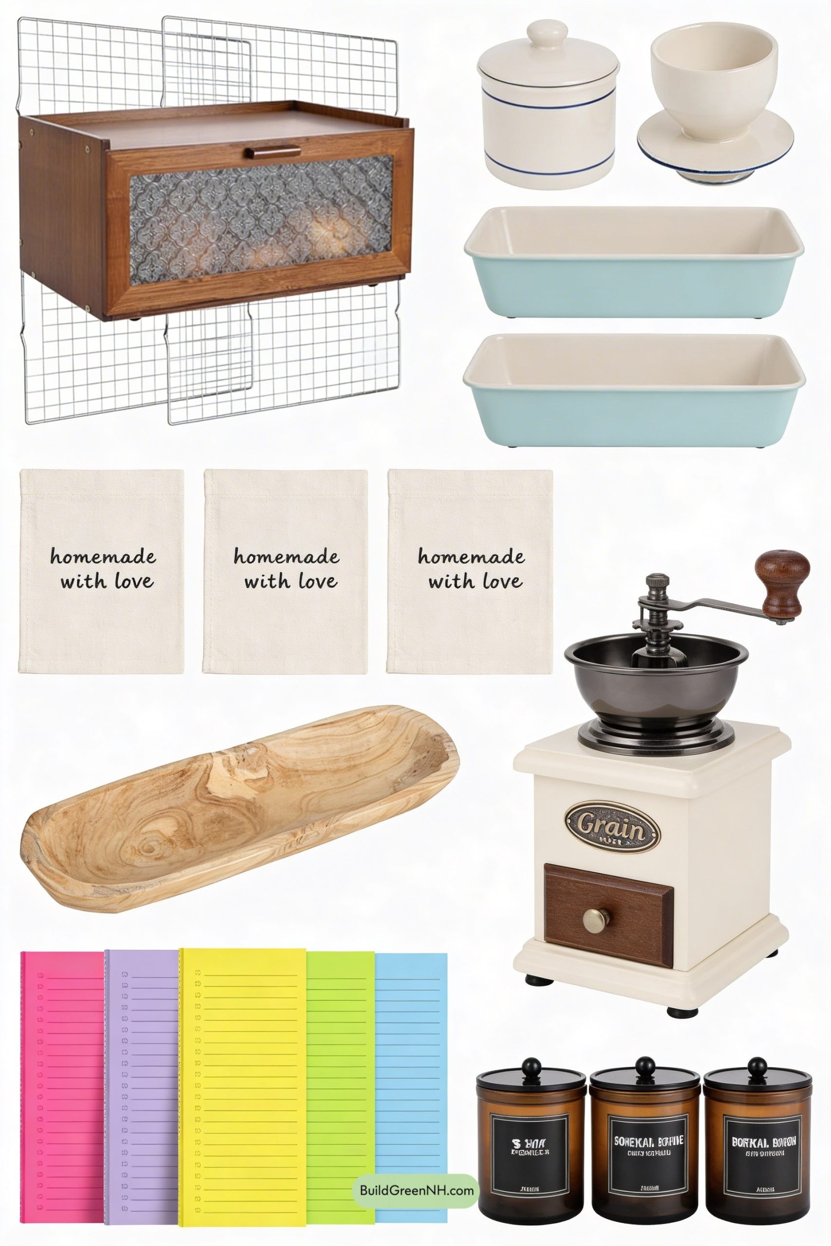 Moodboard for Wheat-Kissed Grandmacore Bread Corner