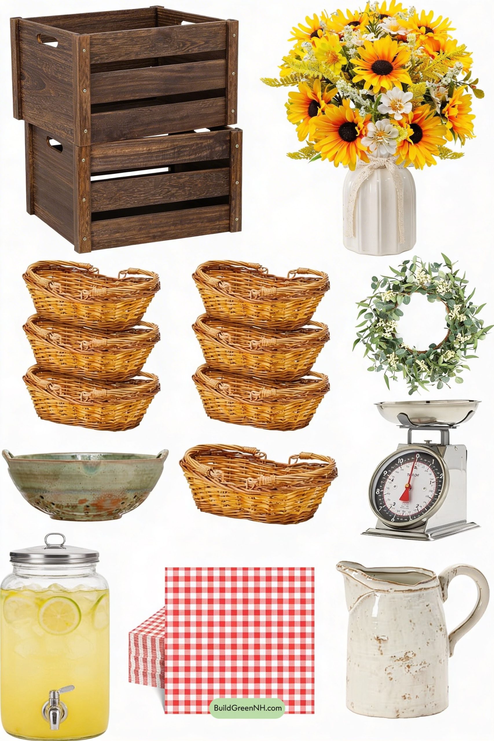 Moodboard for Harvest-Ready Grandmacore Farmhouse Kitchen