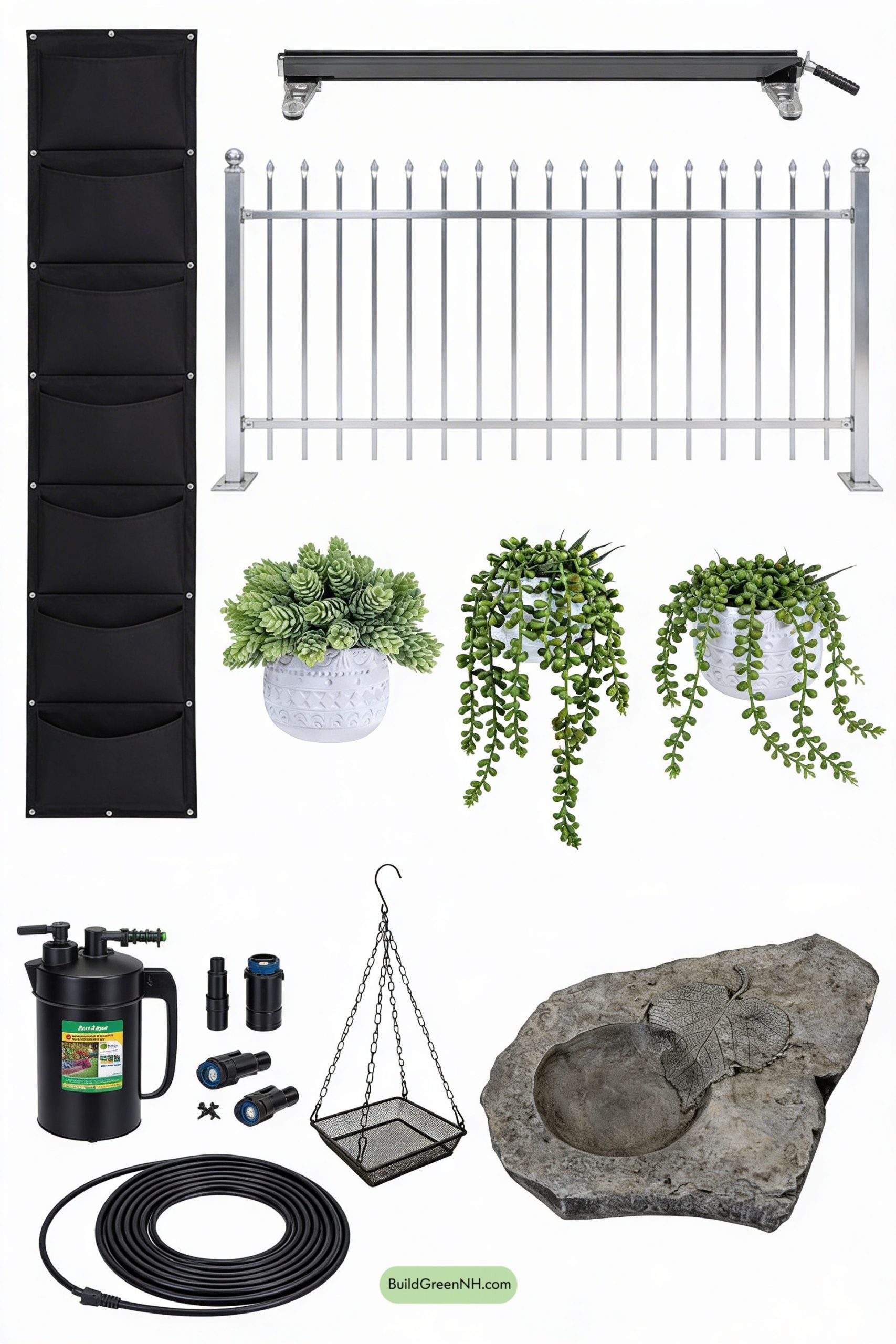 Moodboard for Living Wall Birdhouse Fence Feature