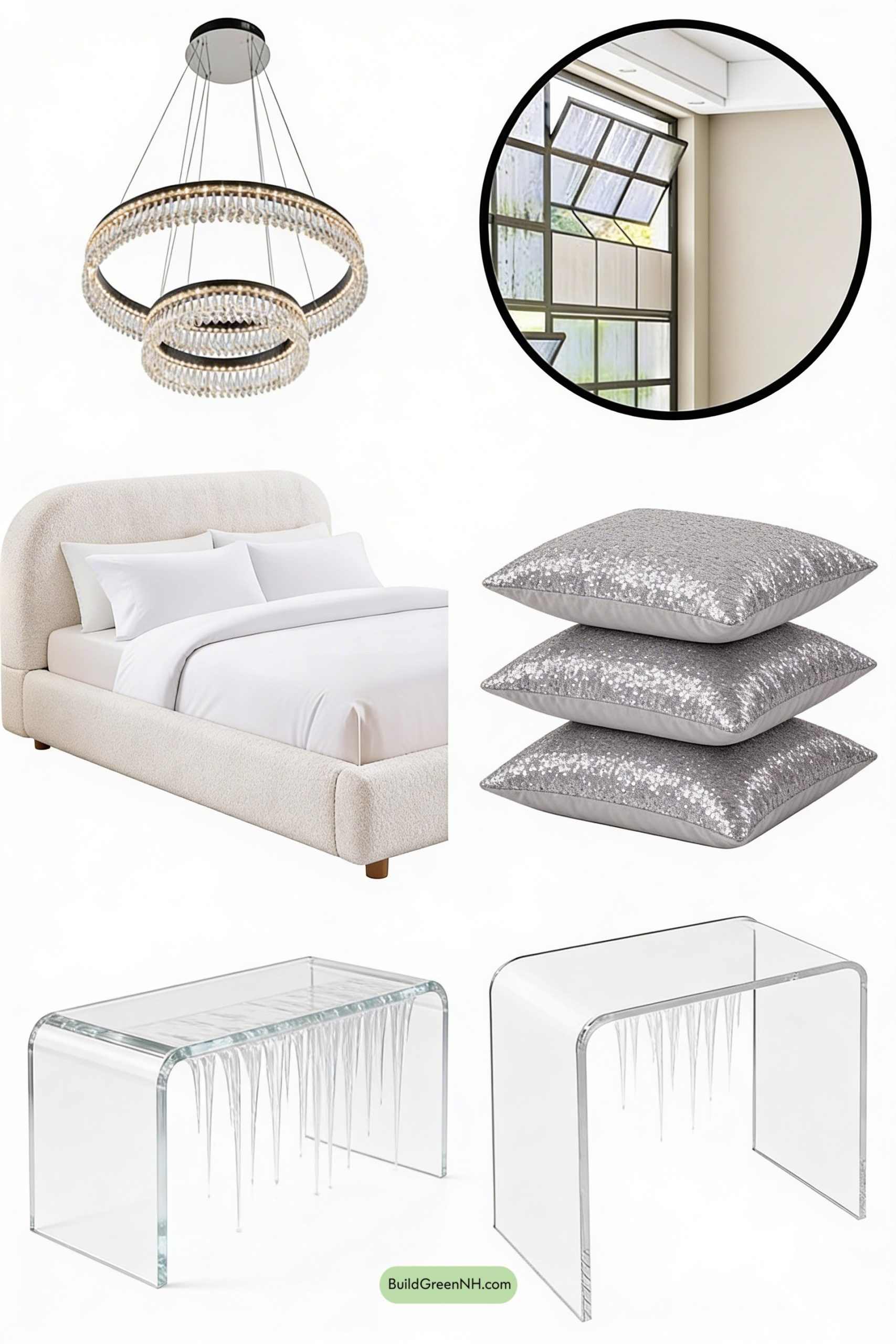 Moodboard for Marble Halo Suite Over the Skyline