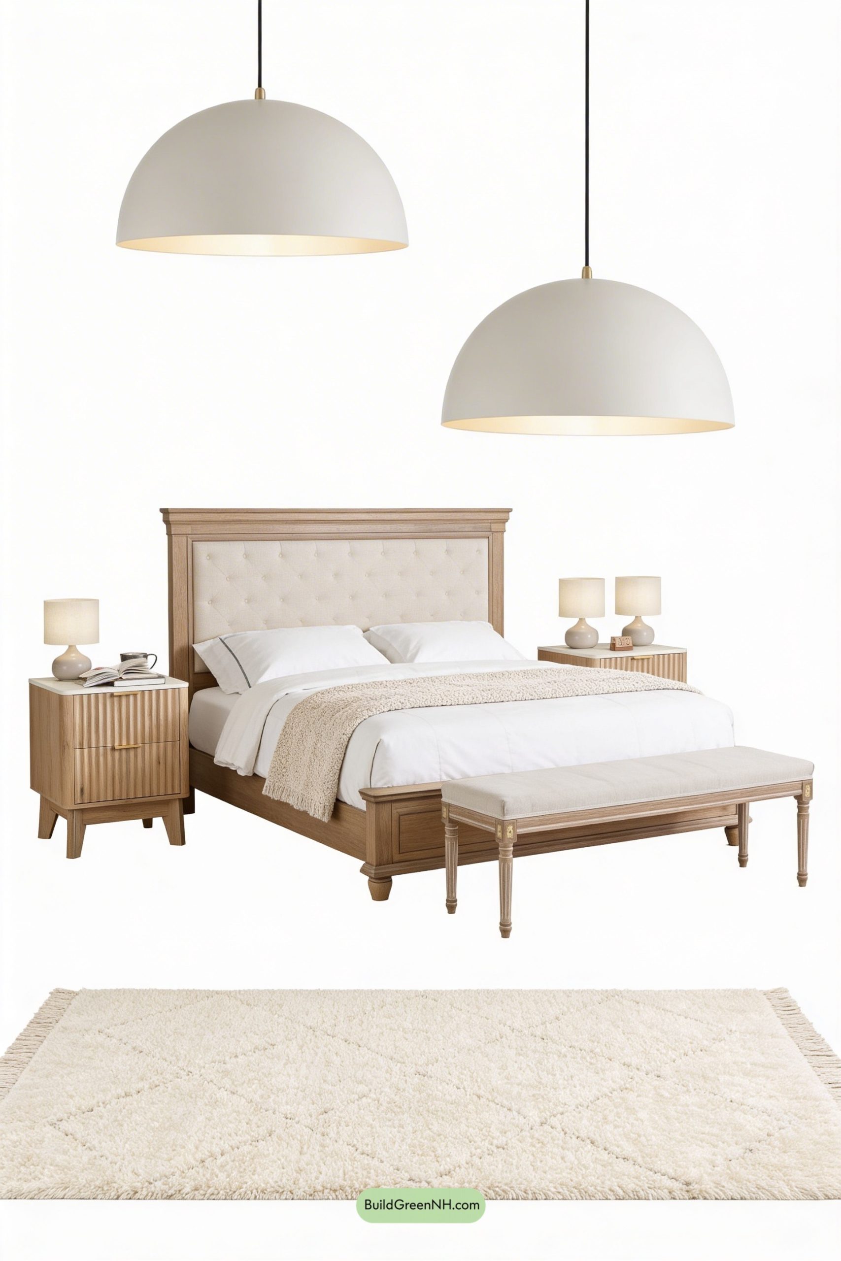 Moodboard for Brass Pendants Over Pale Oak Serenity