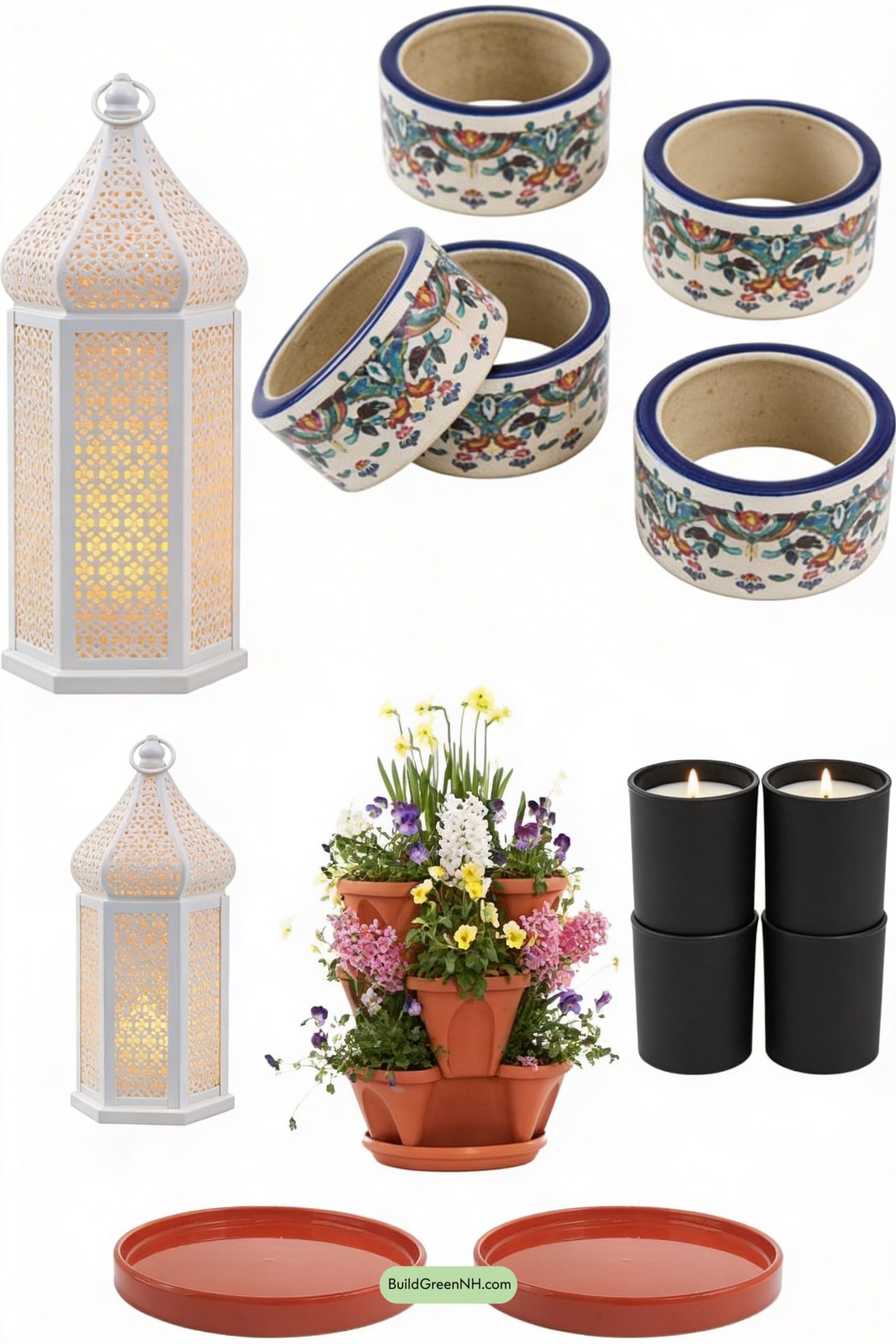 Moodboard for Ceramic Lantern Glow in Modern Courtyard