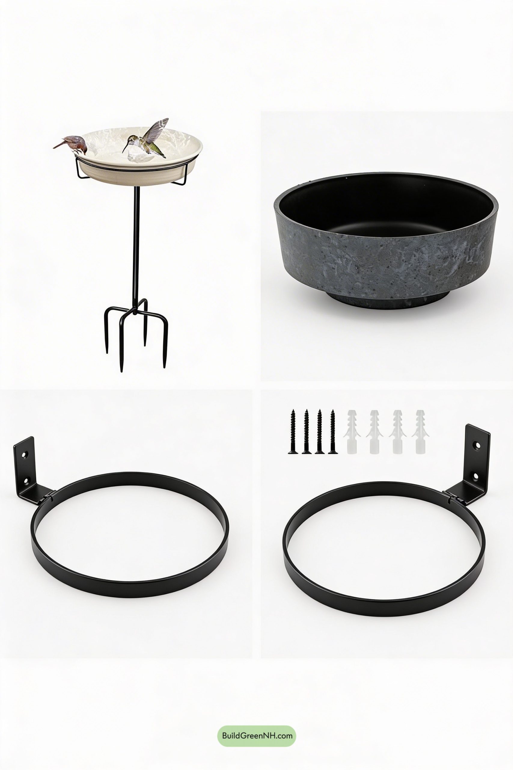 Moodboard for Moon Garden with Glazed Water Bowls