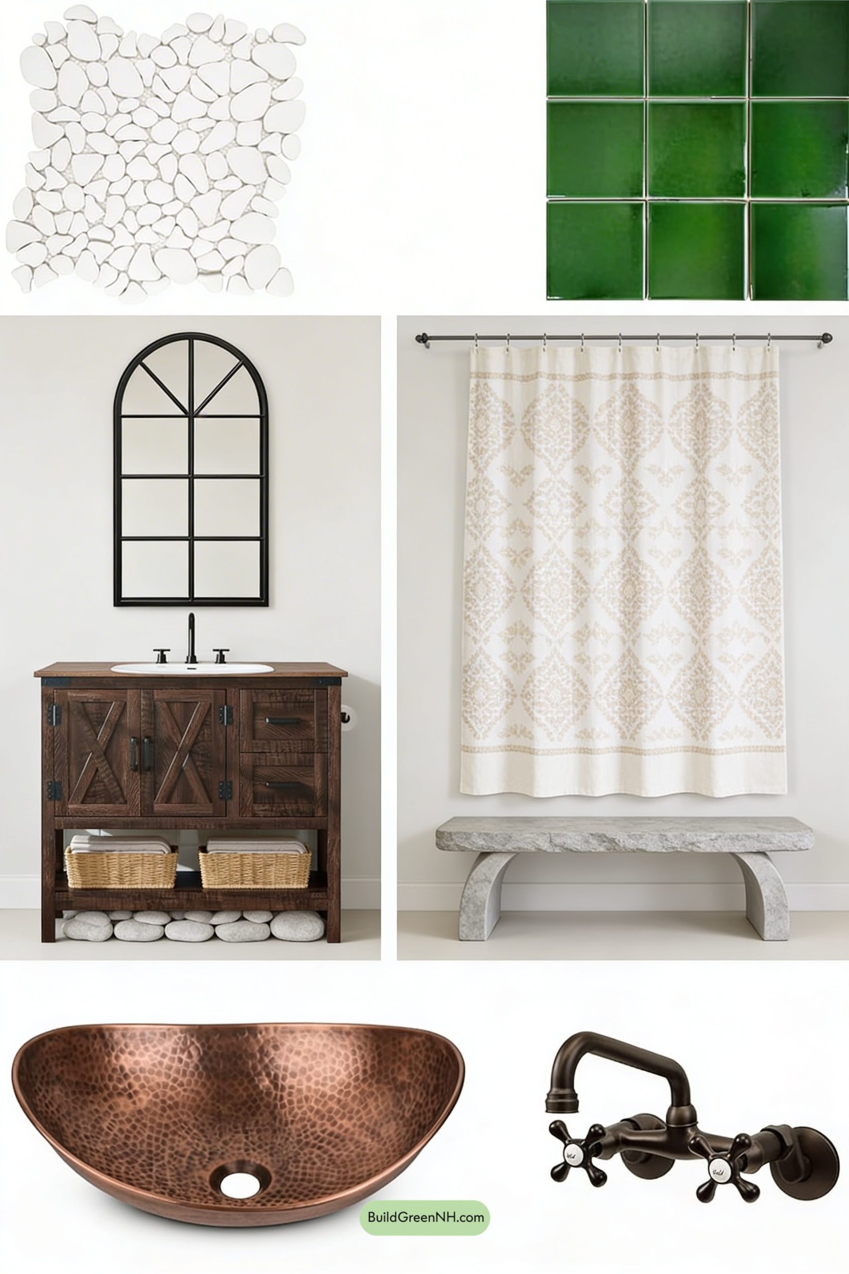 Moodboard for Tuscan Courtyard Shower, Indoors