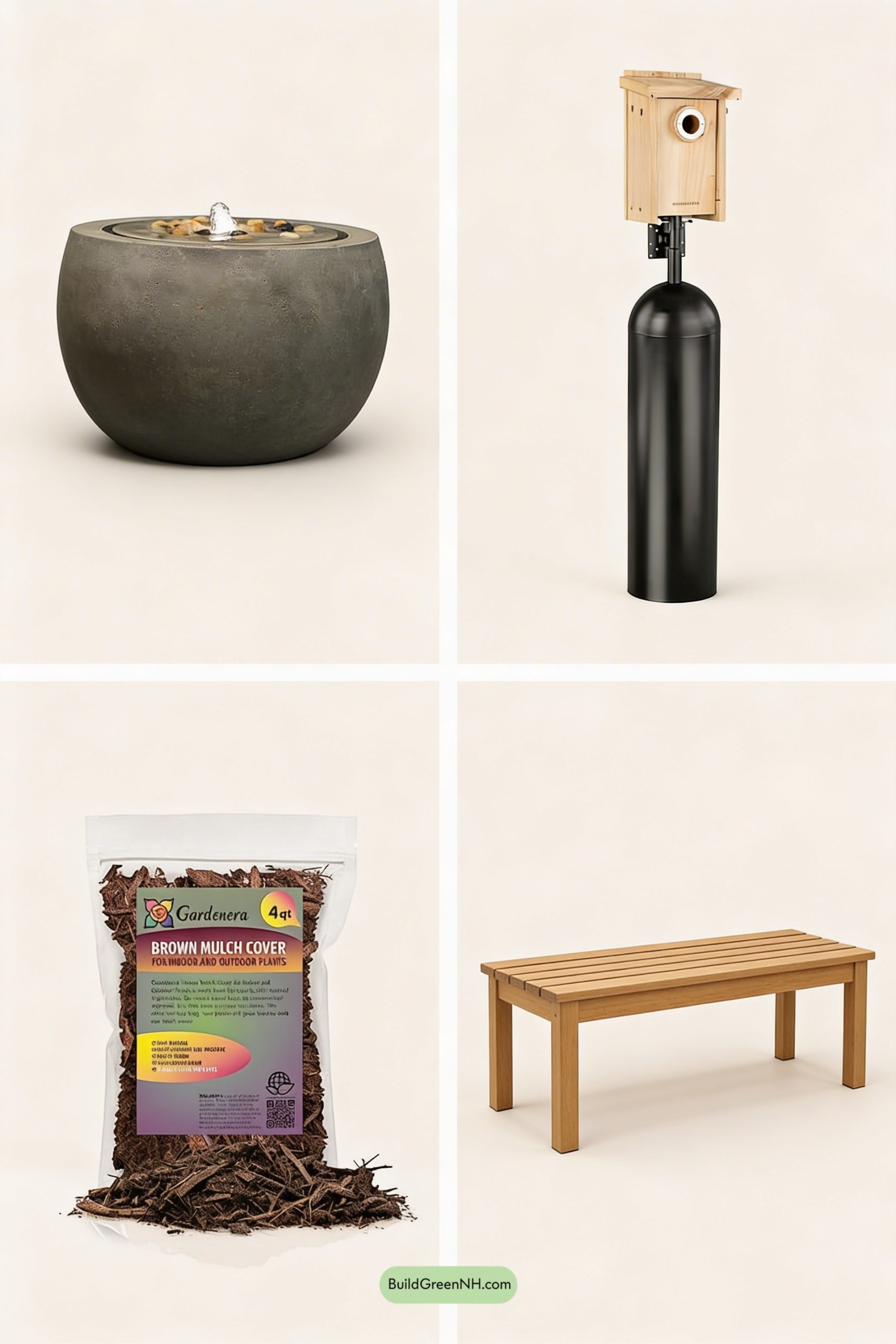 Moodboard for Bubbling Rock, Wild Edges, Quiet Bench