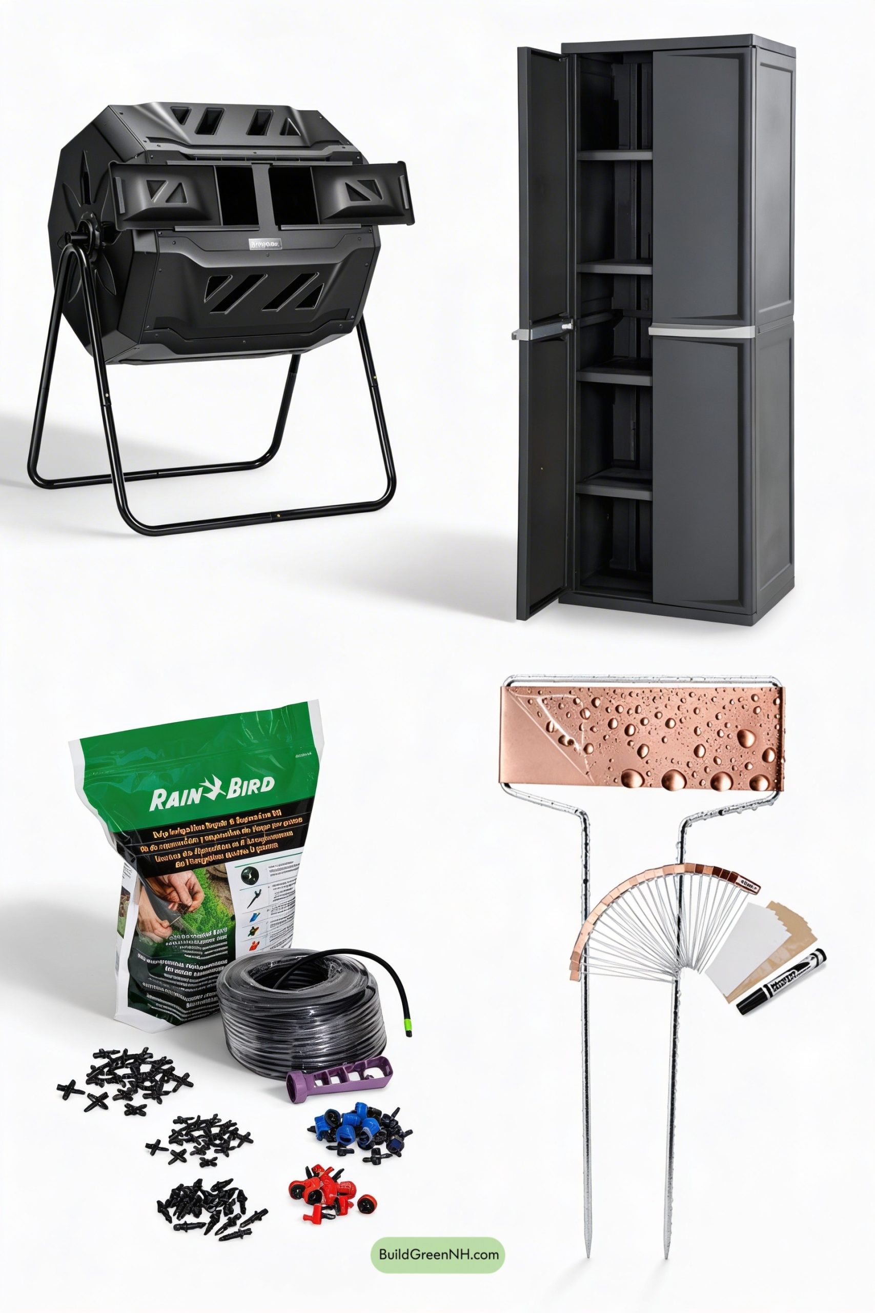 Moodboard for Copper Bowl Fountain Potager Geometry