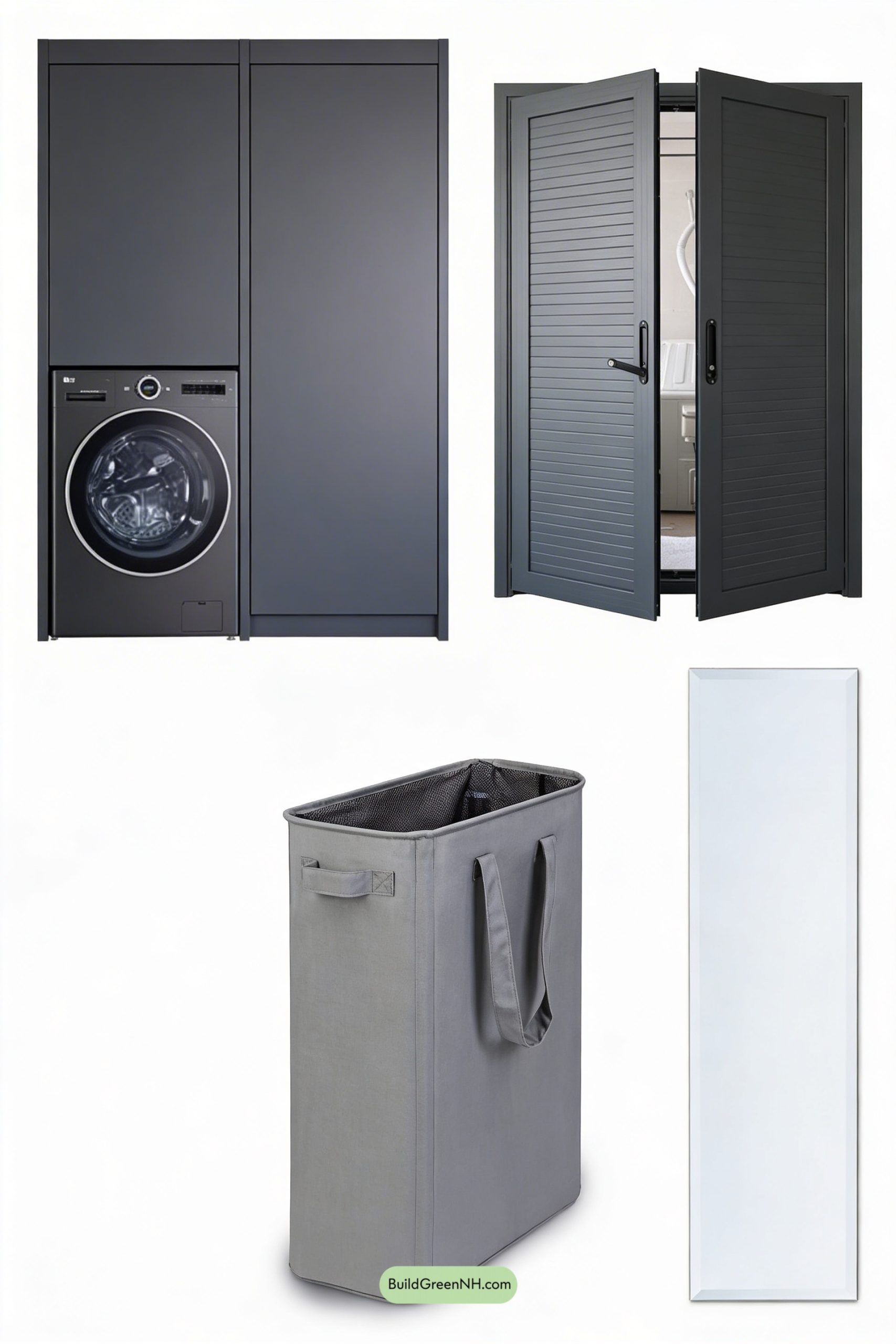 Moodboard for The Mudroom That Hides the Laundry