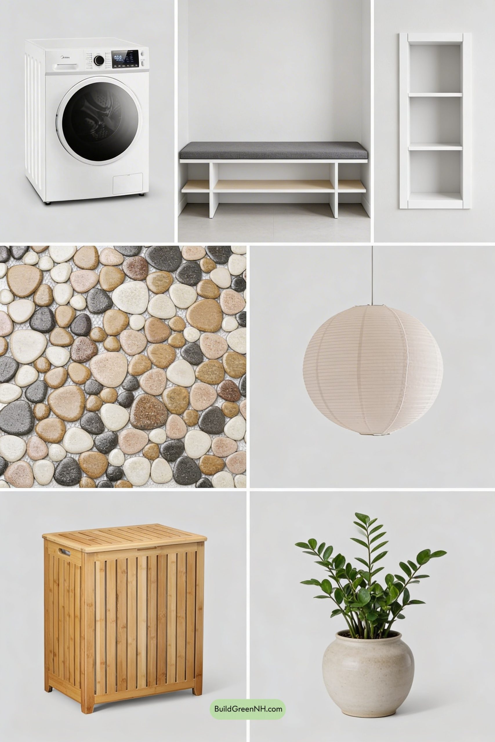 Moodboard for Shoji Screens, Cedar Step, Laundry Zen