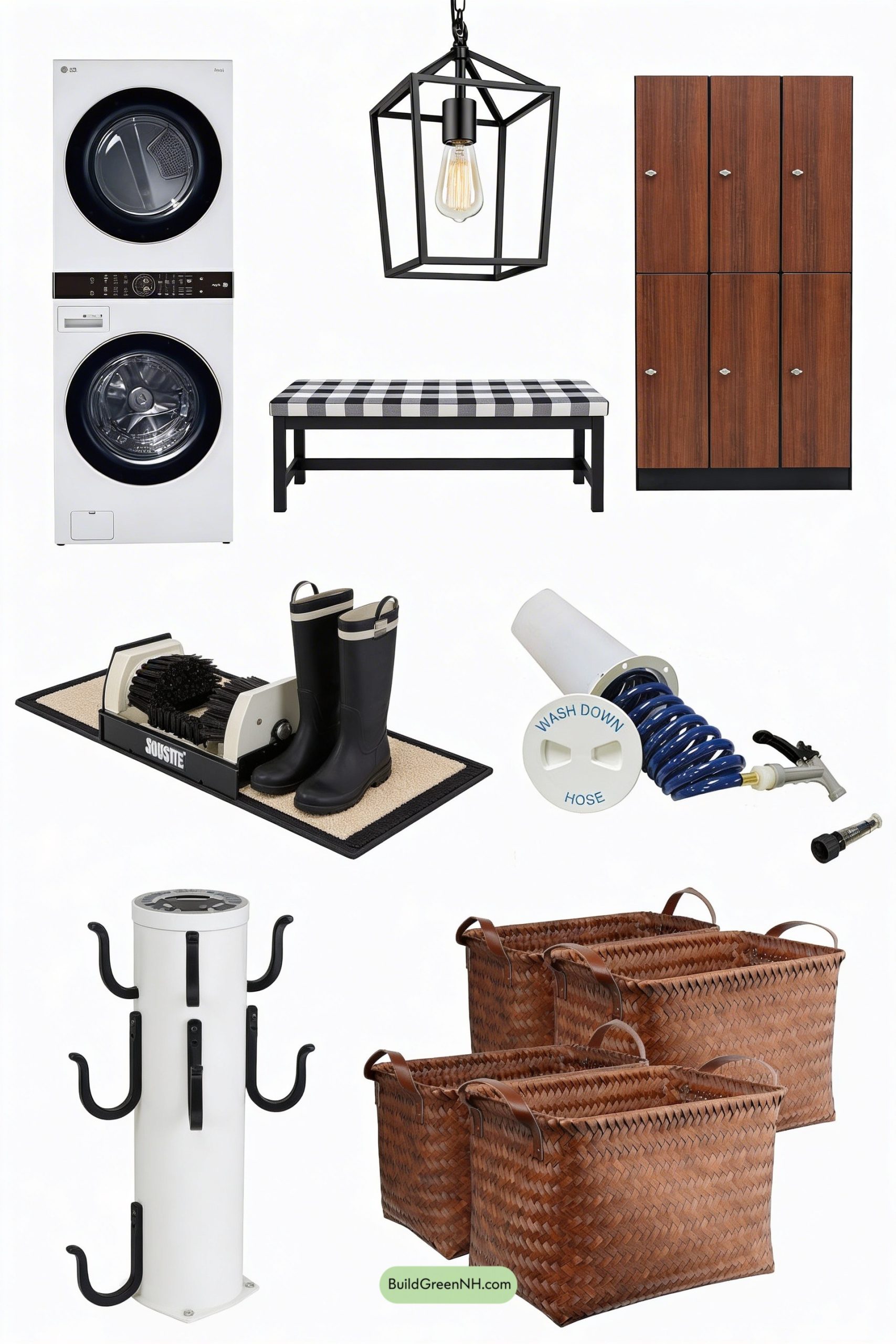 Moodboard for Lodge-Style Mudroom Laundry With Boot Wash