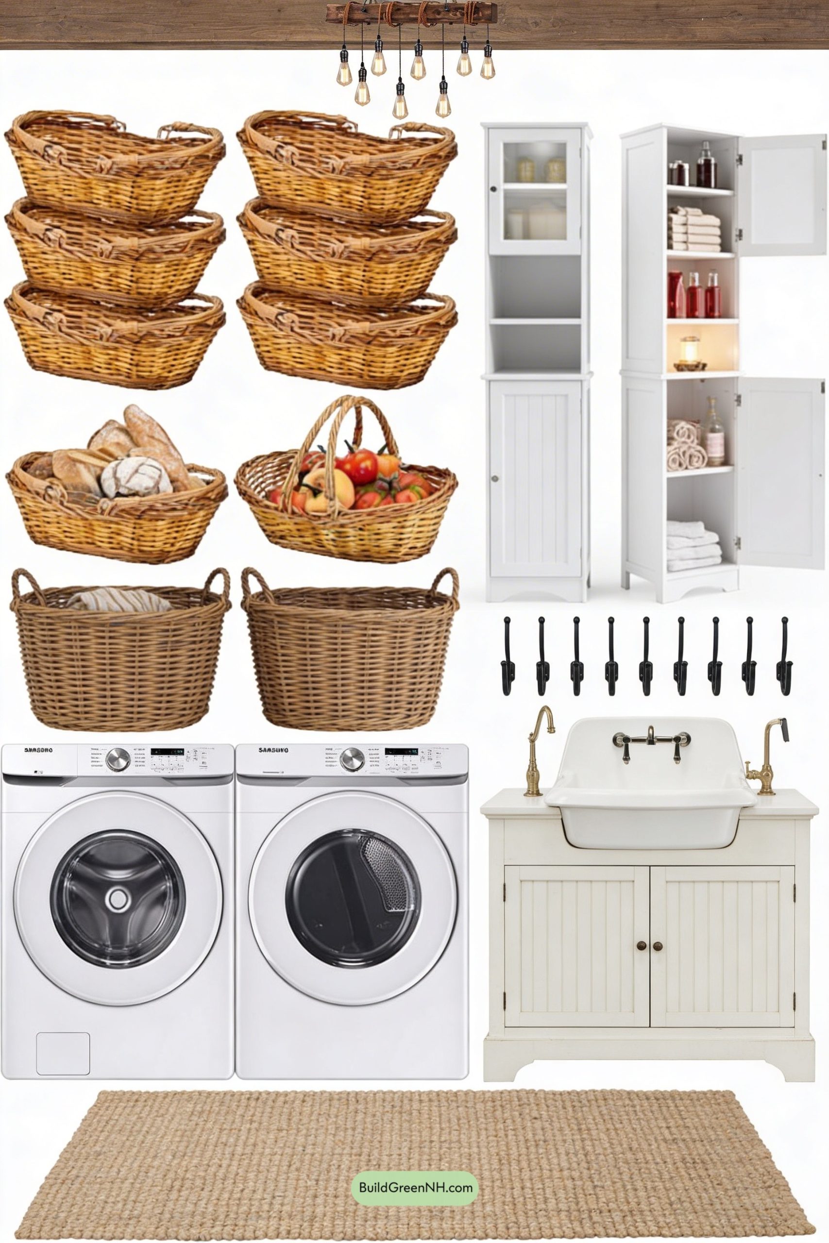 Moodboard for Courtyard-Chic Mudroom Laundry Nook